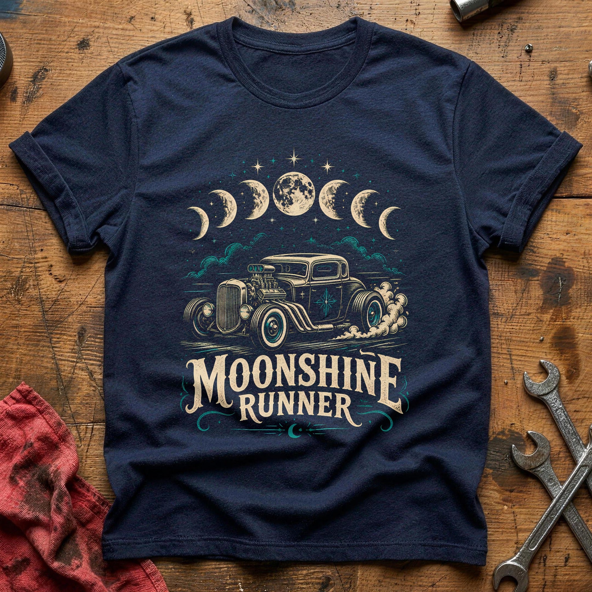 Moonshine Runner T-Shirt - Navy