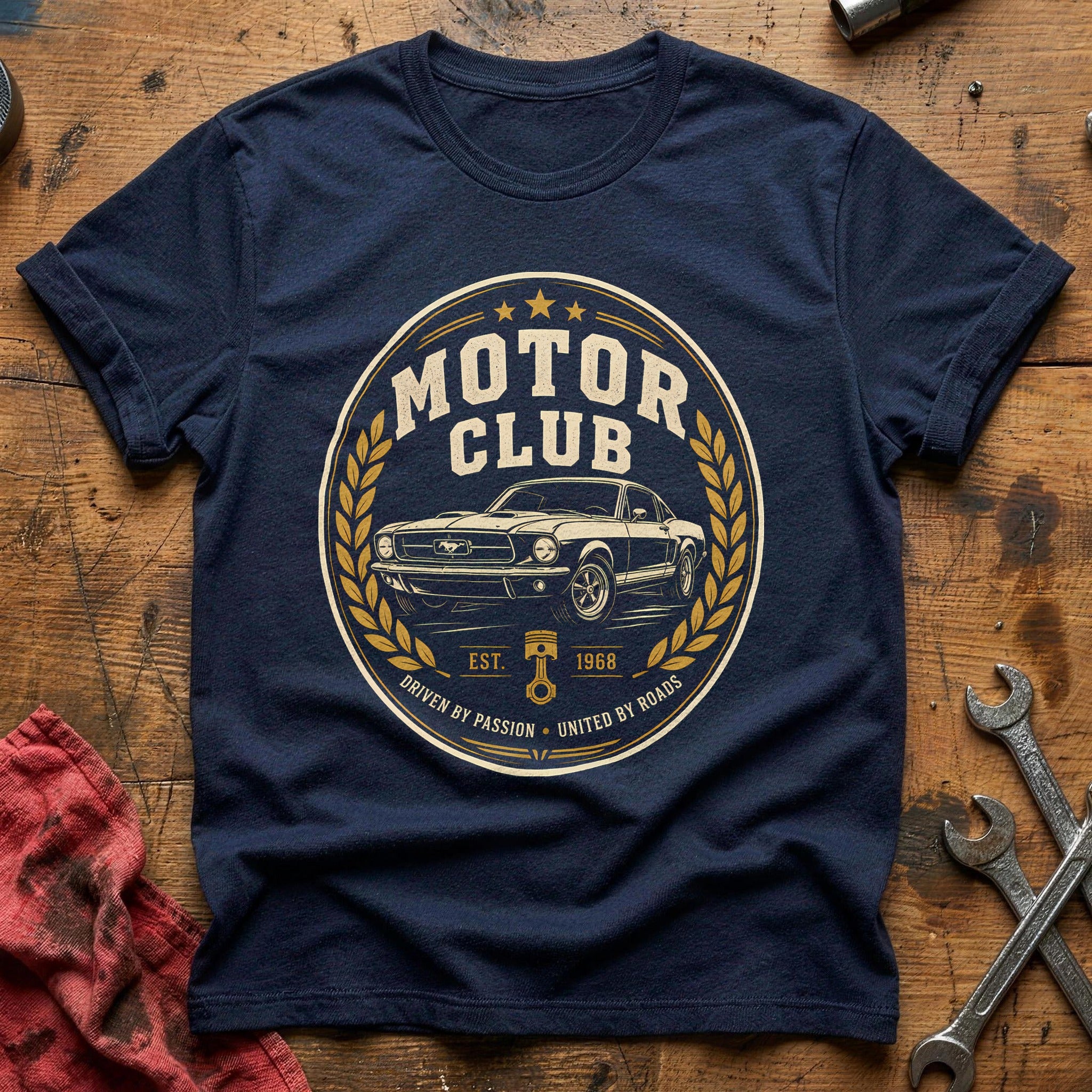Motor Club Roundel T-Shirt - Navy