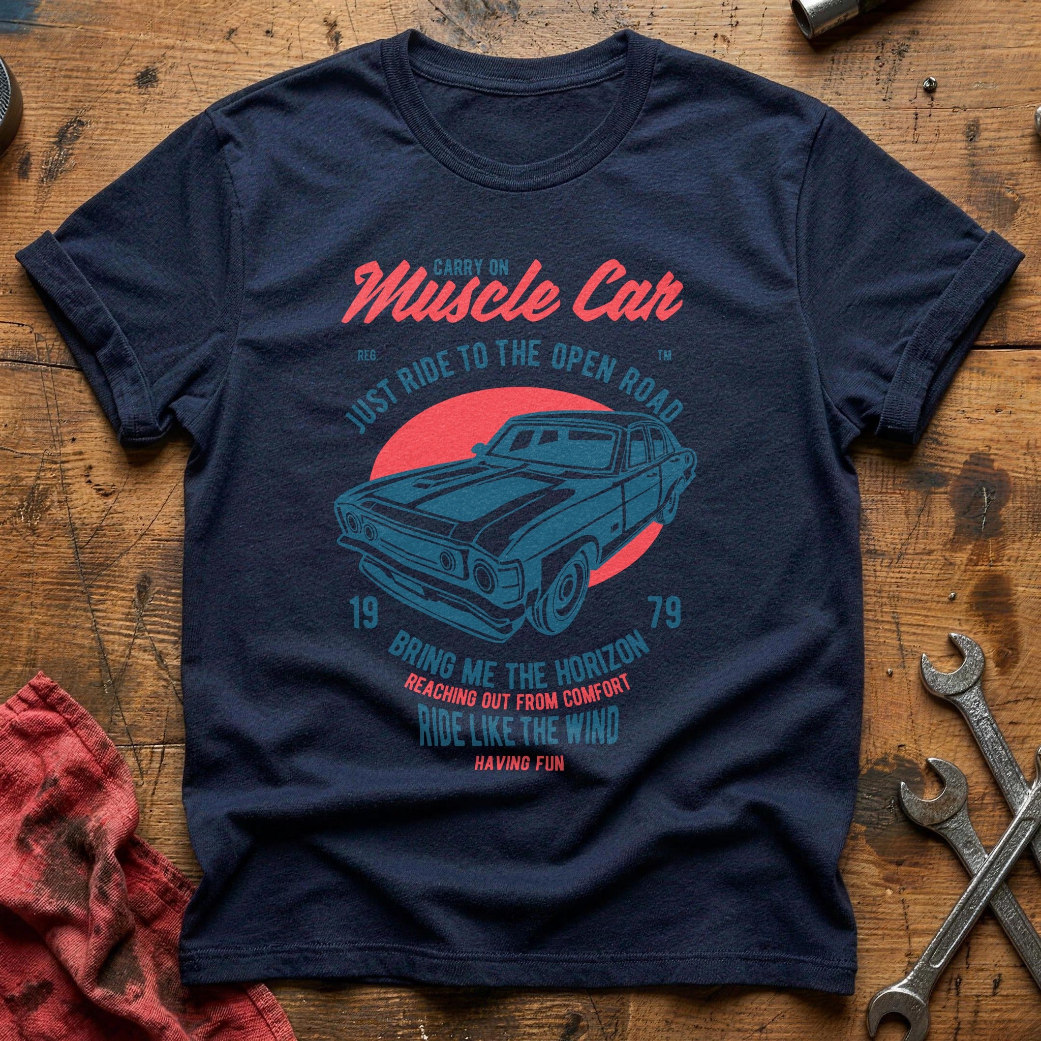 Muscle car T-Shirt - Navy