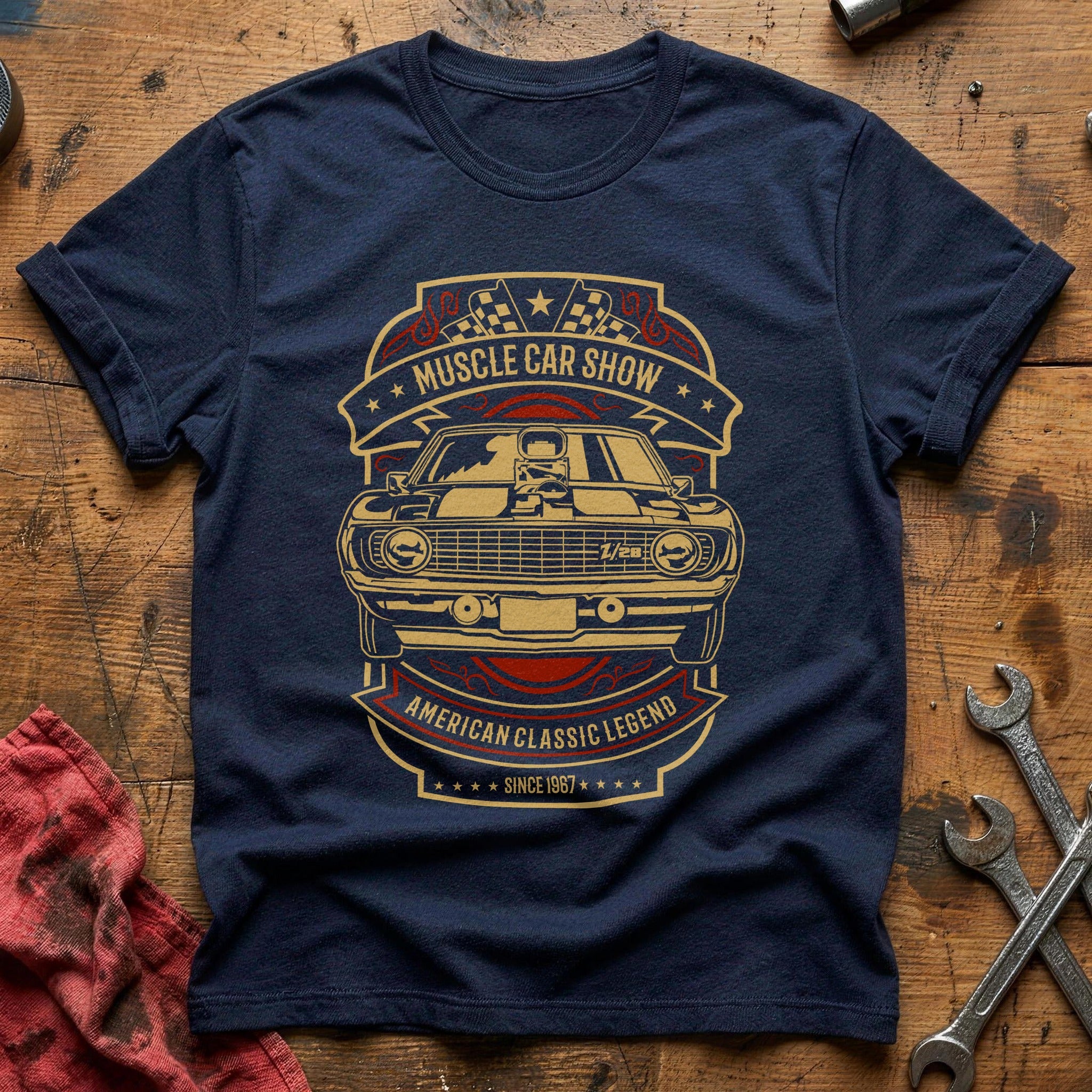 Muscle car show T-Shirt - Navy