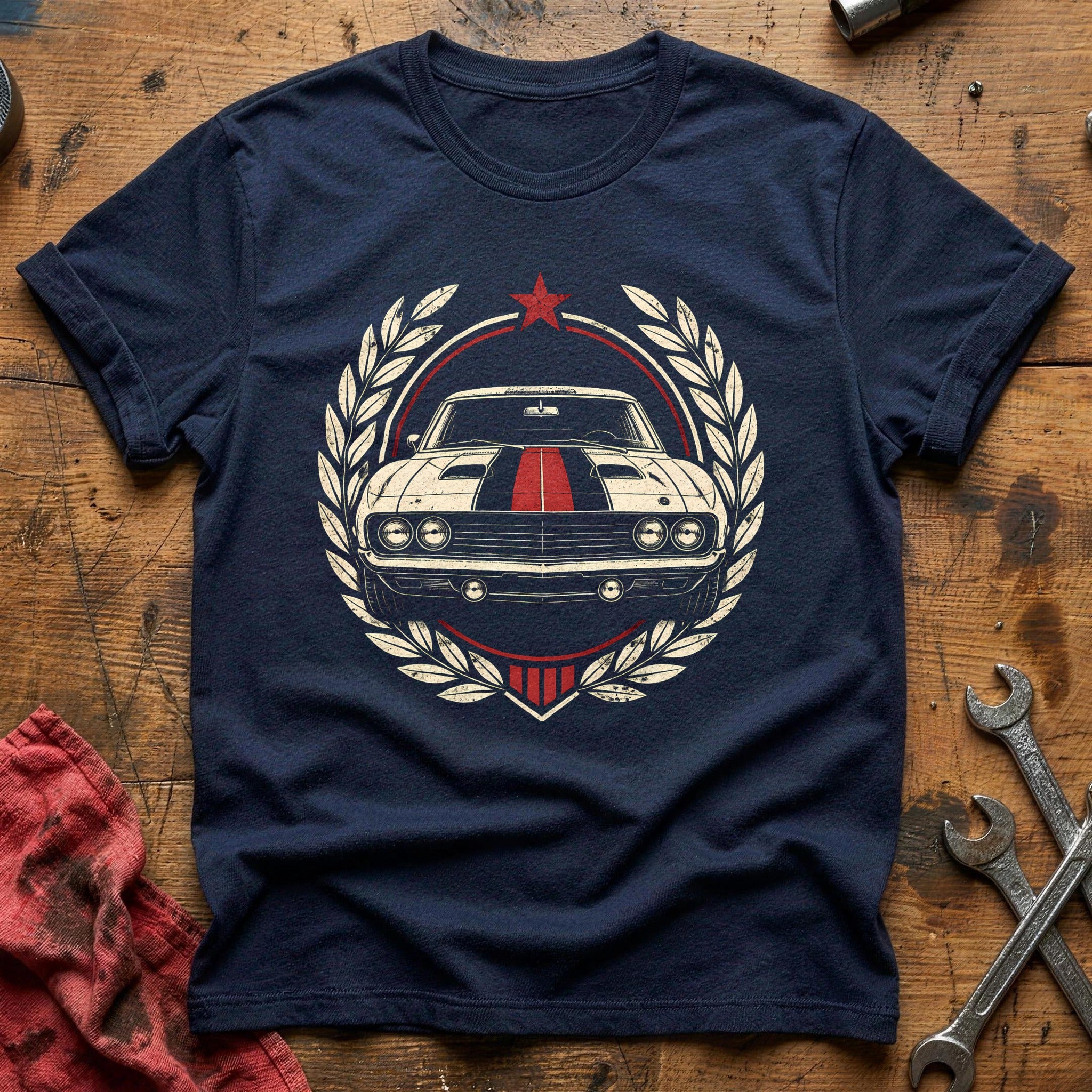 Muscle Emblem 99 T-Shirt - Navy