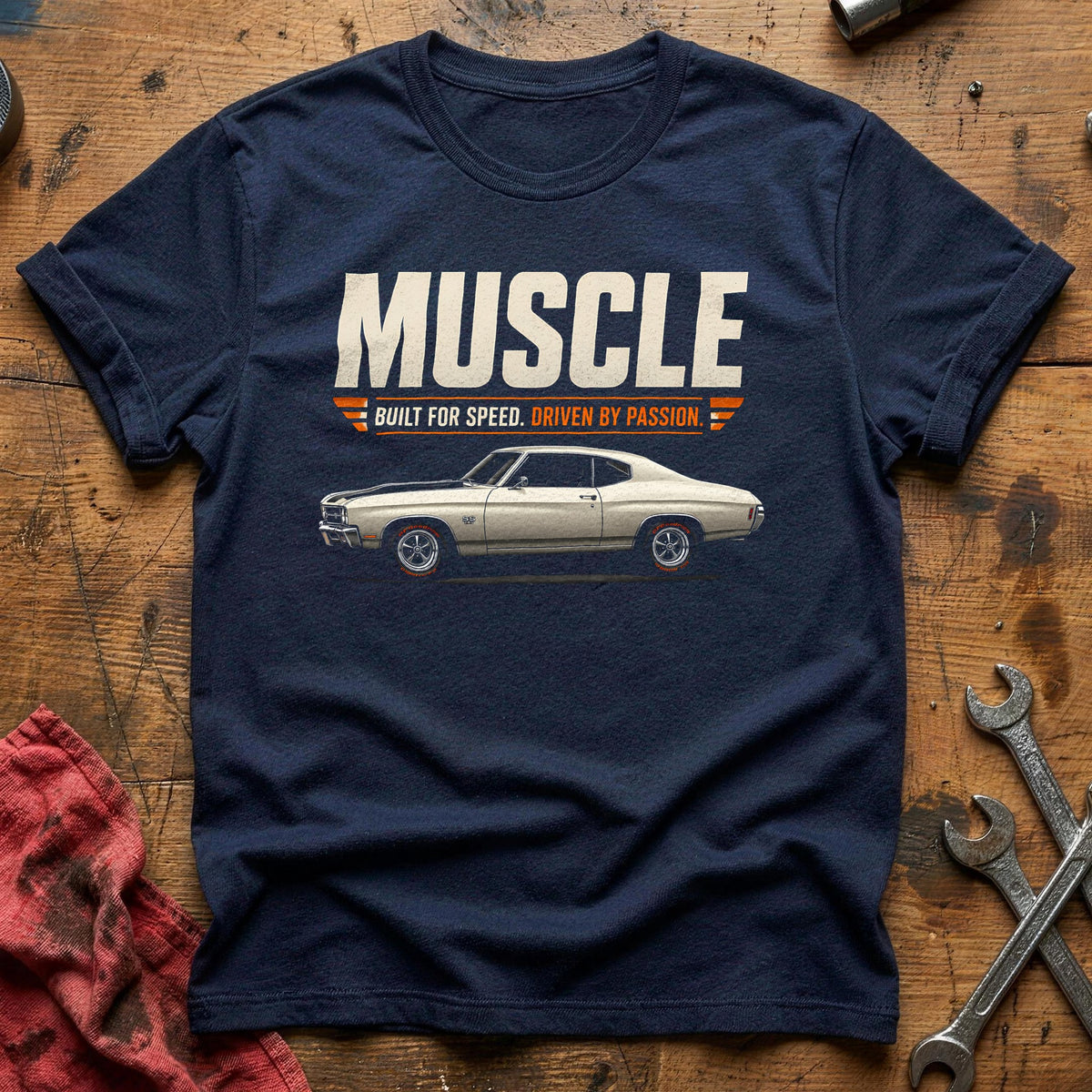 Muscle Tribute 72 T-Shirt - Navy