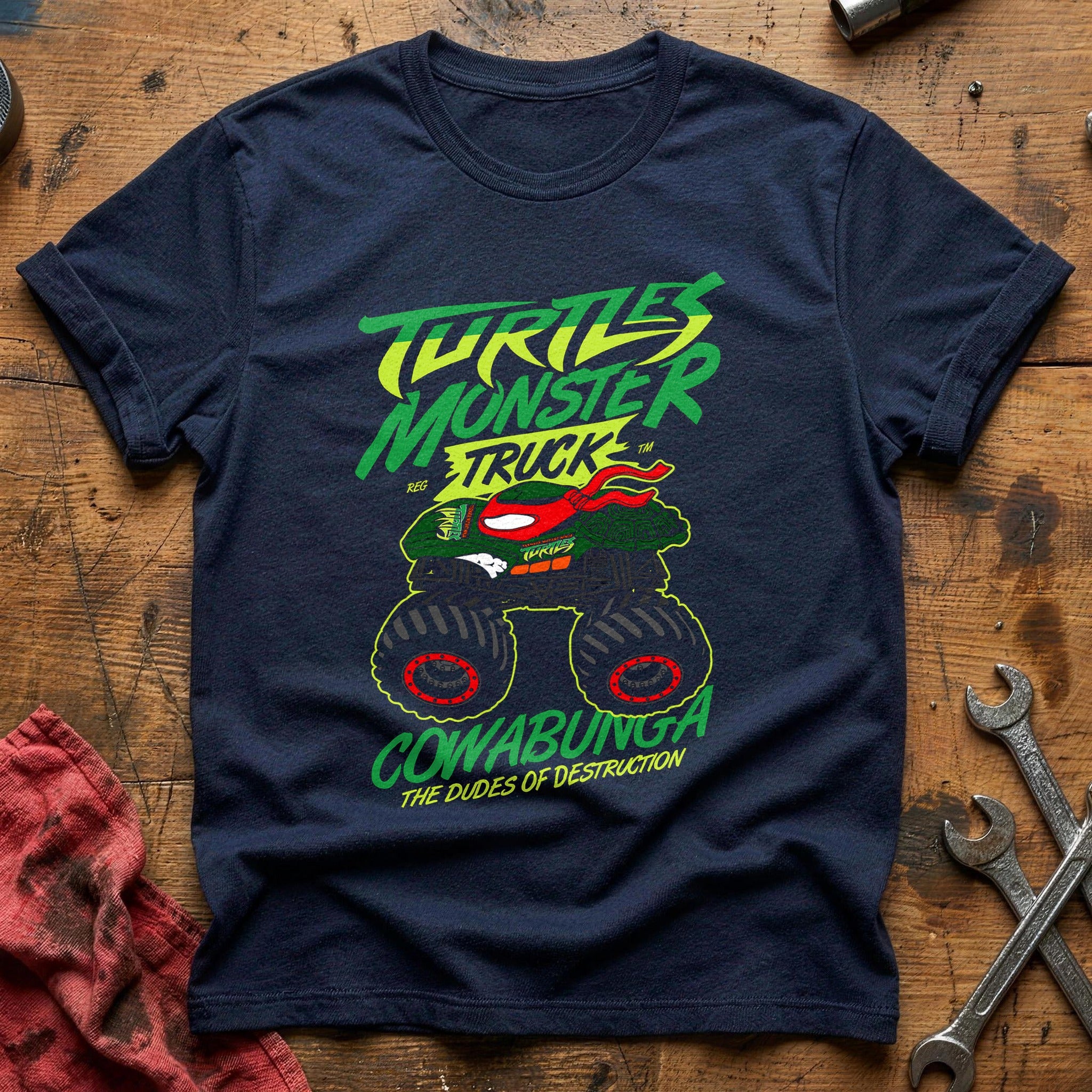 Ninja turtle monster truck T-Shirt - Navy