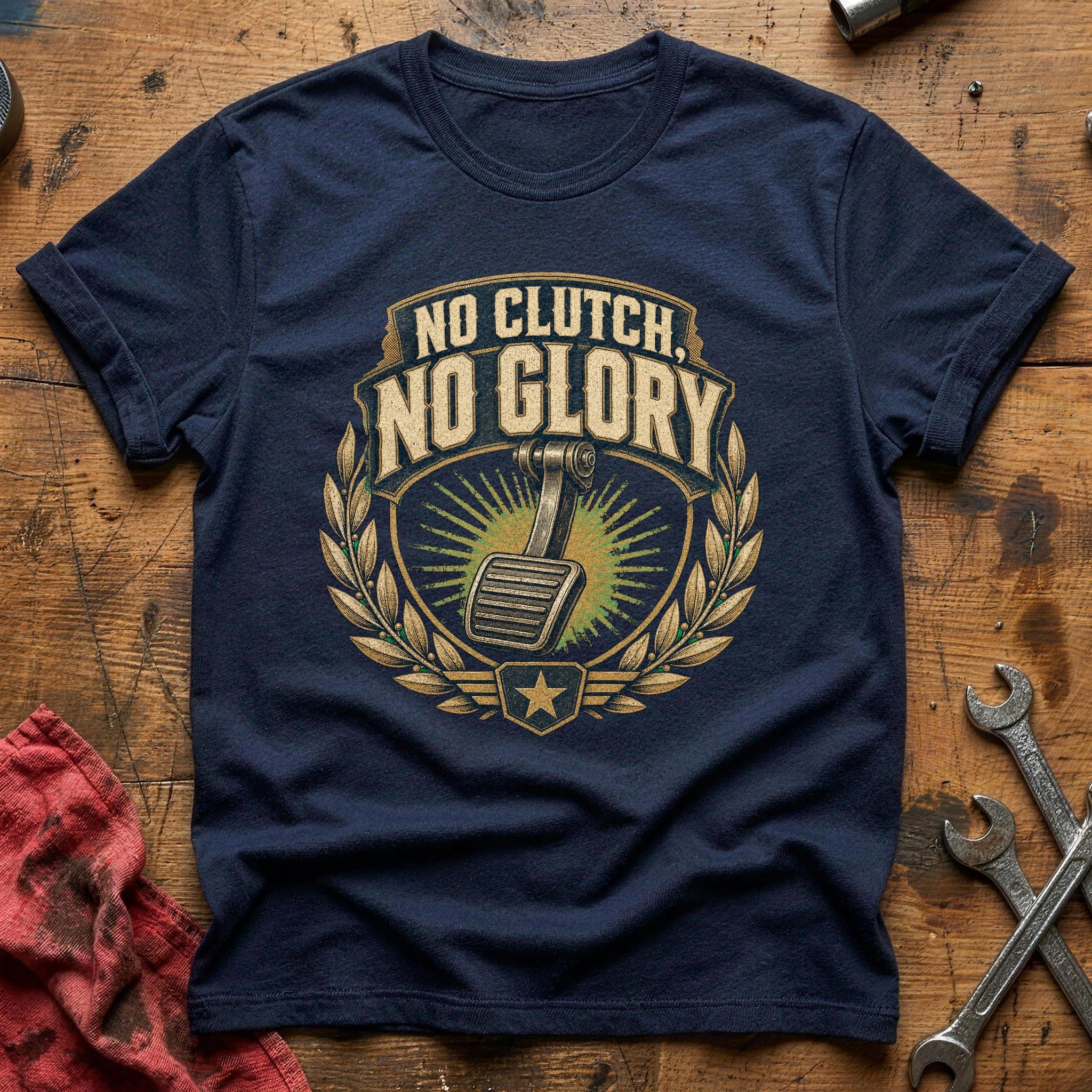No Glory Clutch T-Shirt - Navy