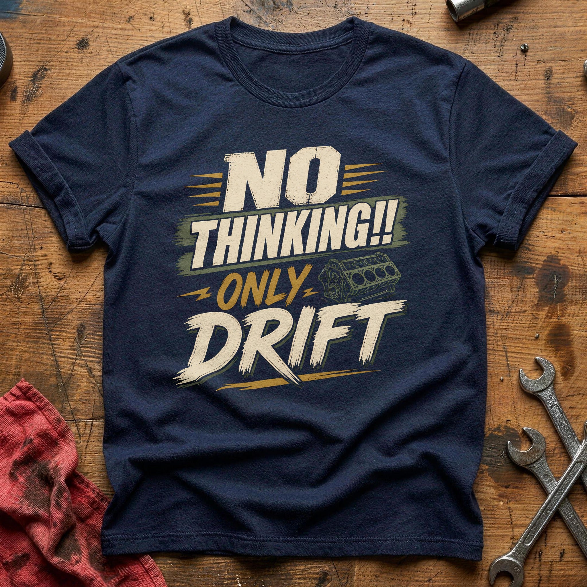 No Thinking Only Drift - Navy
