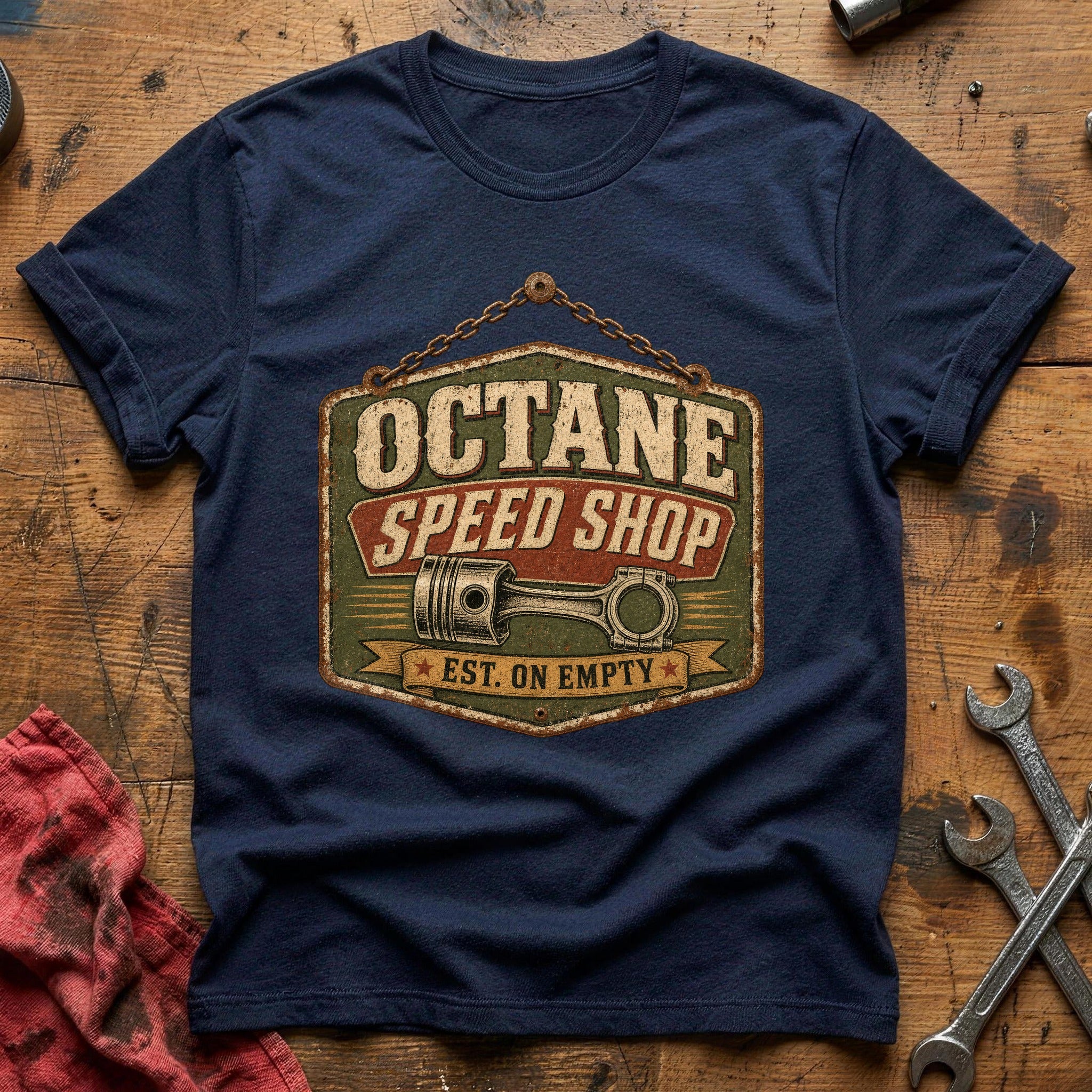 Octane Speed Shop T-Shirt - Navy