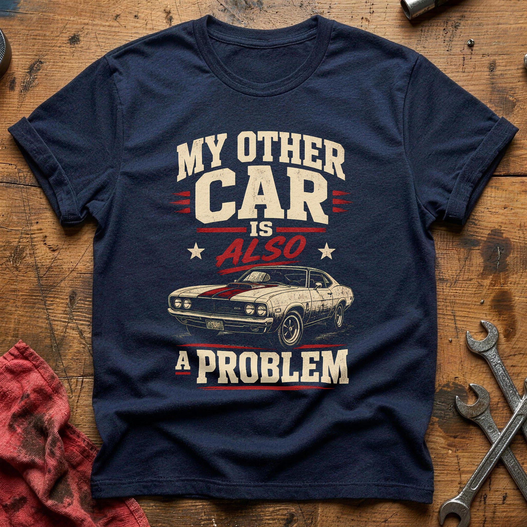 Other Car Also Problem T-Shirt - Navy