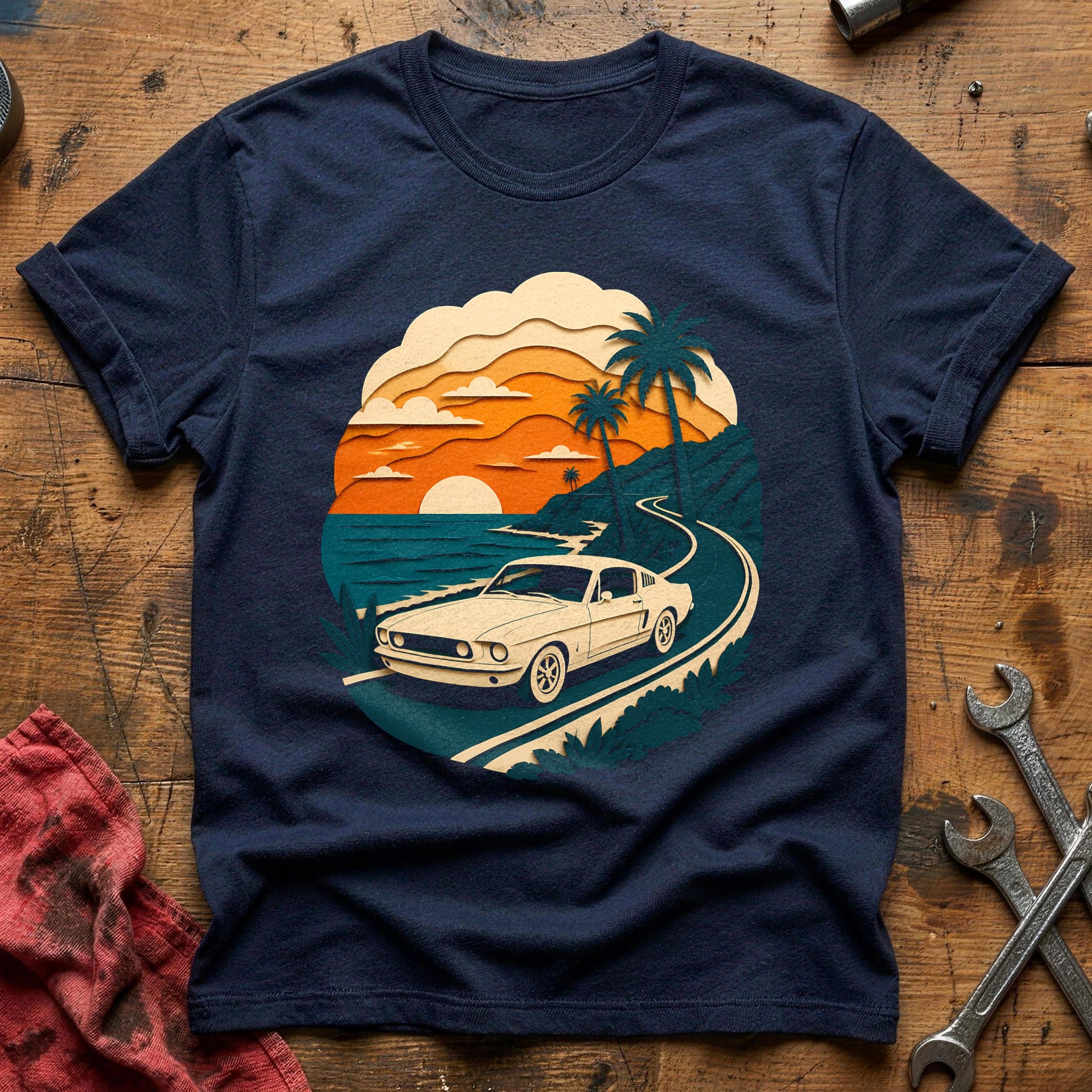 Papercut Coastal 68 T-Shirt - Navy