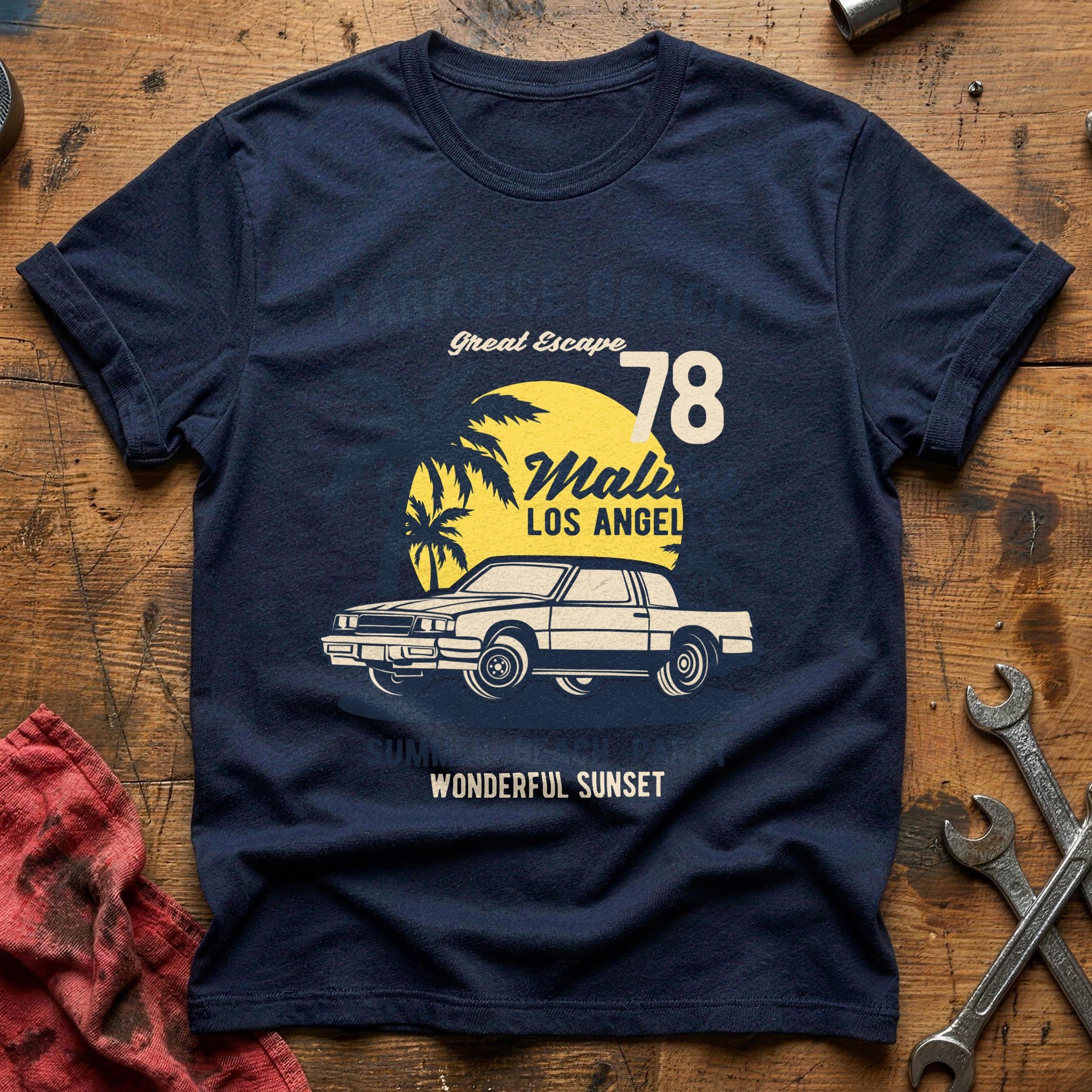 Paradise beach T-Shirt - Navy