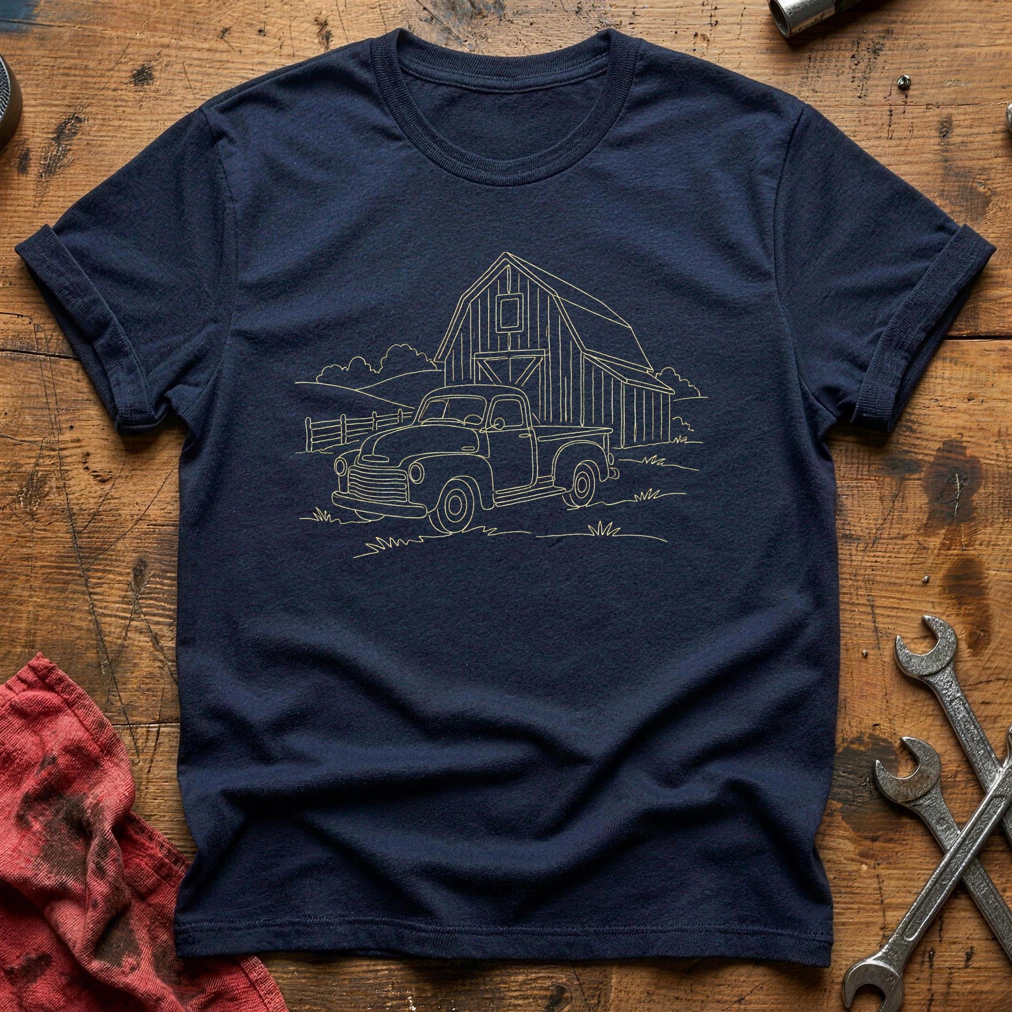 Pickup Barn 39 T-Shirt - Navy