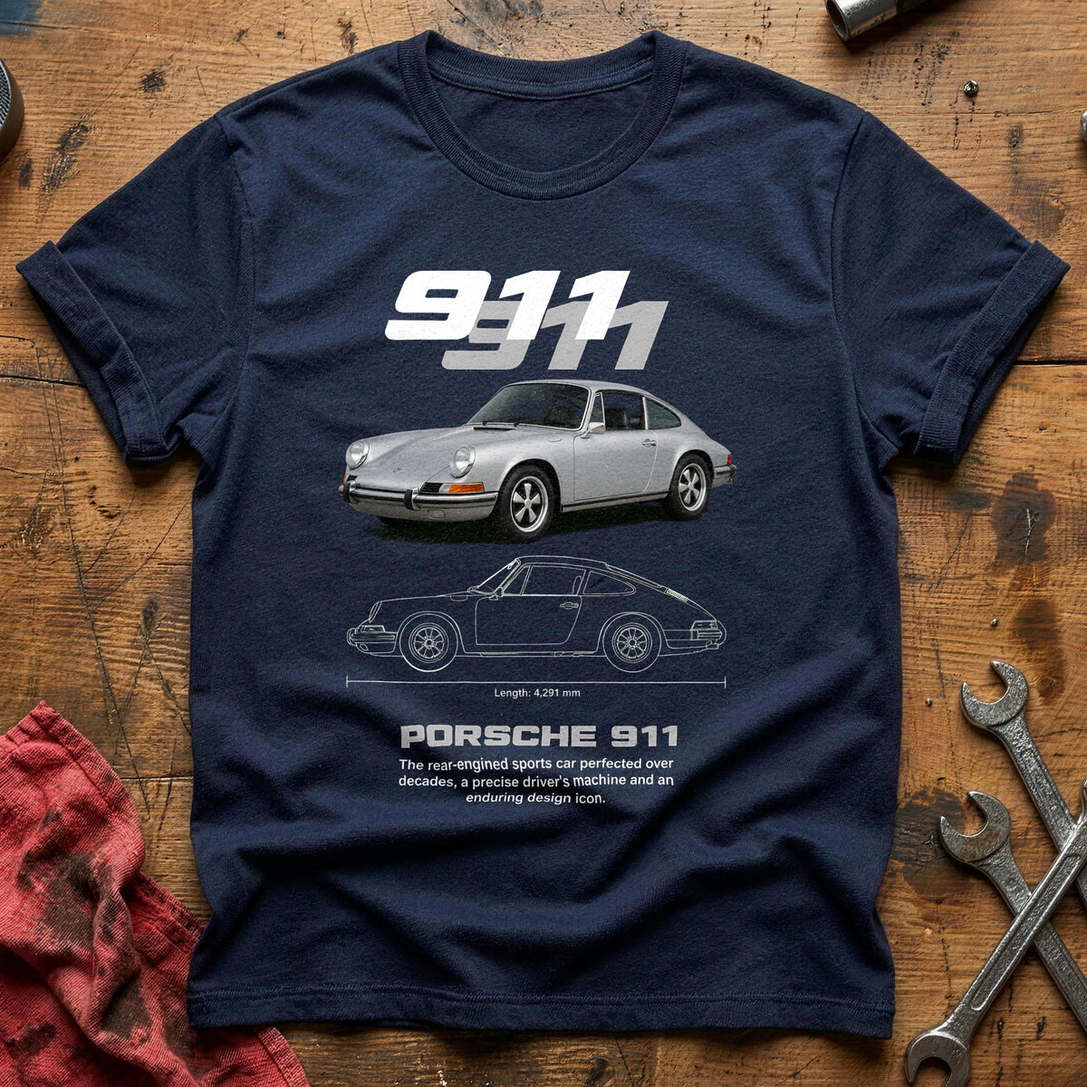 Porsche 911 61 T-Shirt - Navy