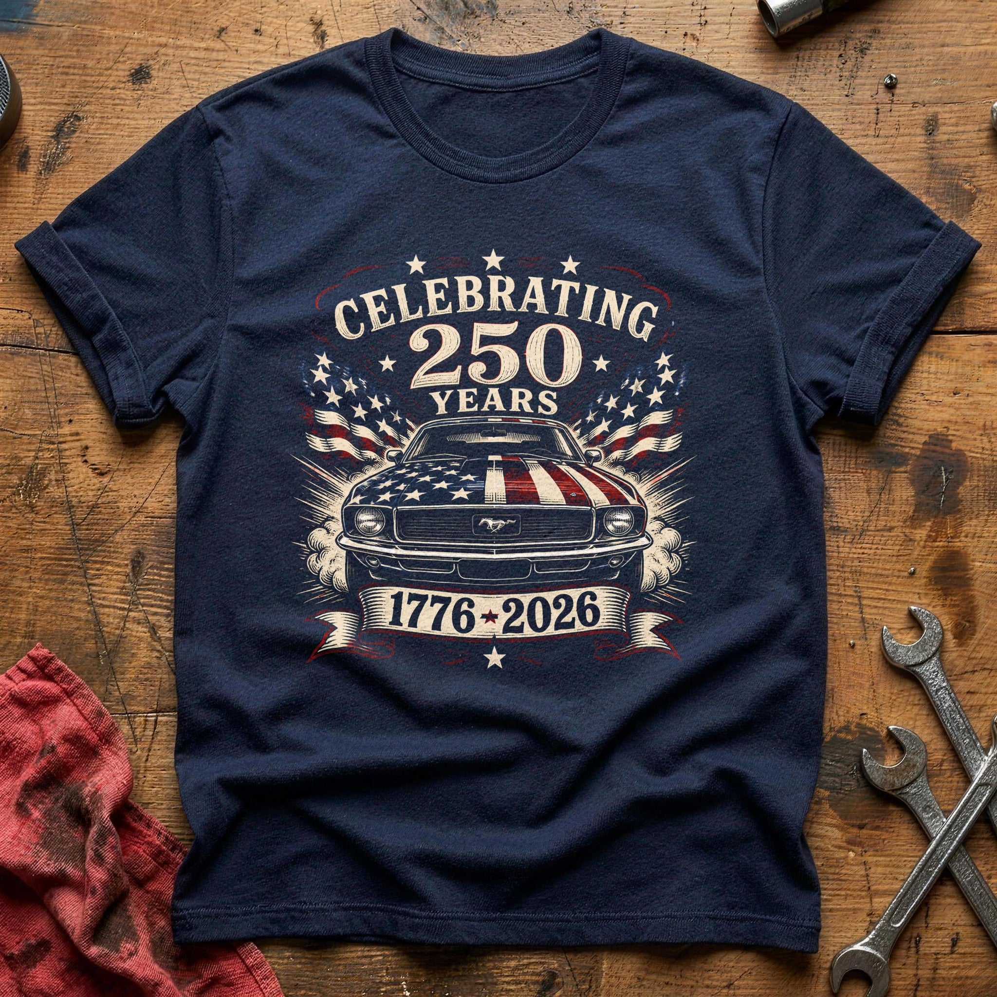 Quarter-Century Muscle T-Shirt - Navy