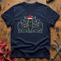 Race Car Christmas Lights 23 T-Shirt - Navy