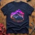 Rally Car Mountain T-Shirt - Navy