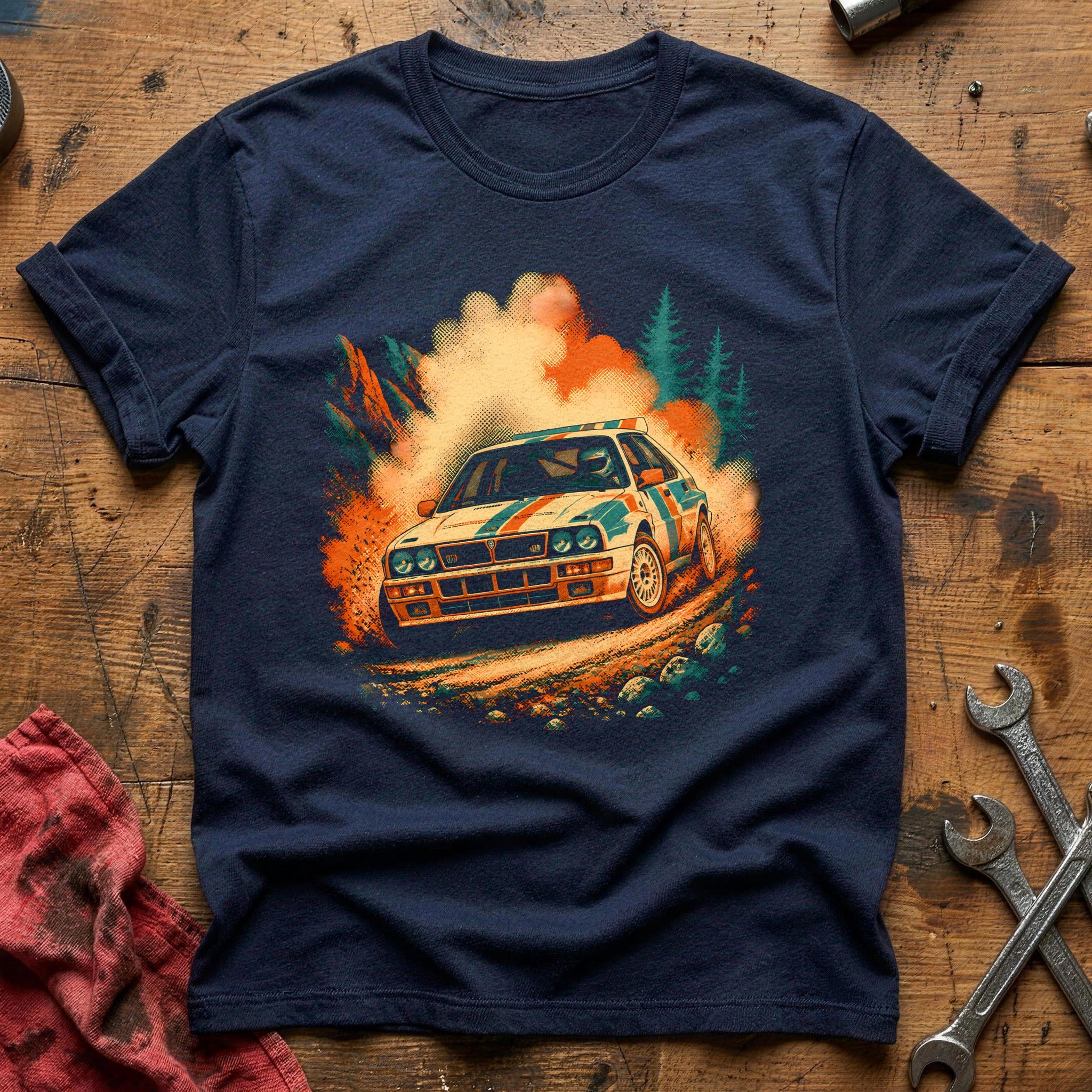 Rally Riso 10 T-Shirt - Navy