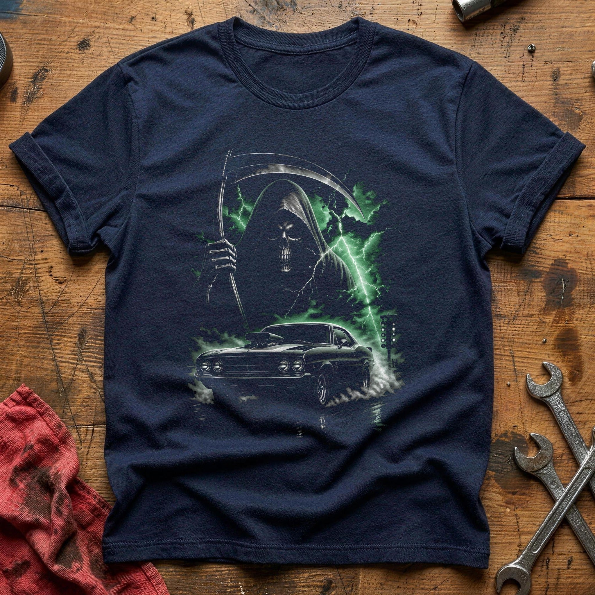 Reaper Drag Strip 26 T-Shirt - Navy