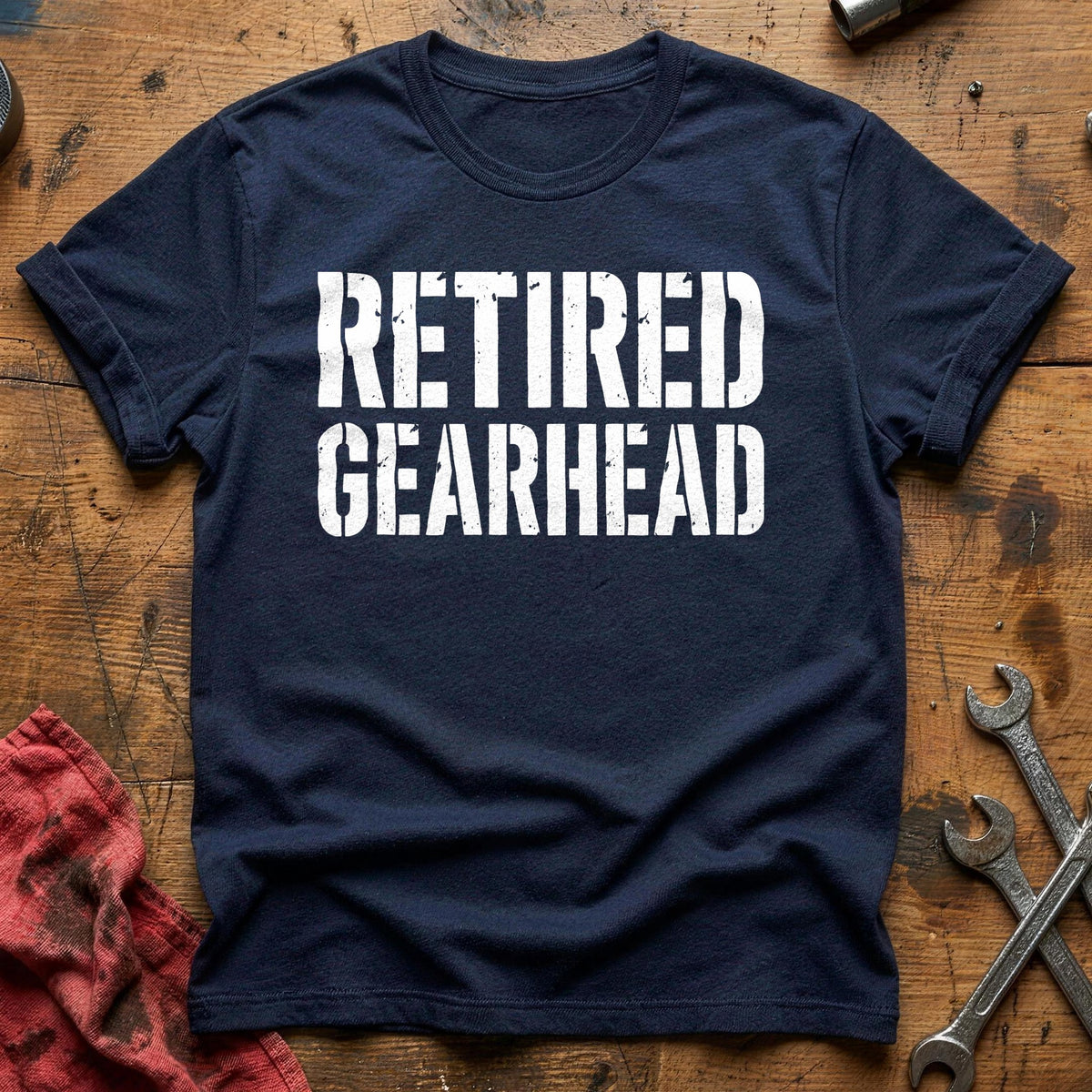 Retired Gearhead 84 T-Shirt - Navy