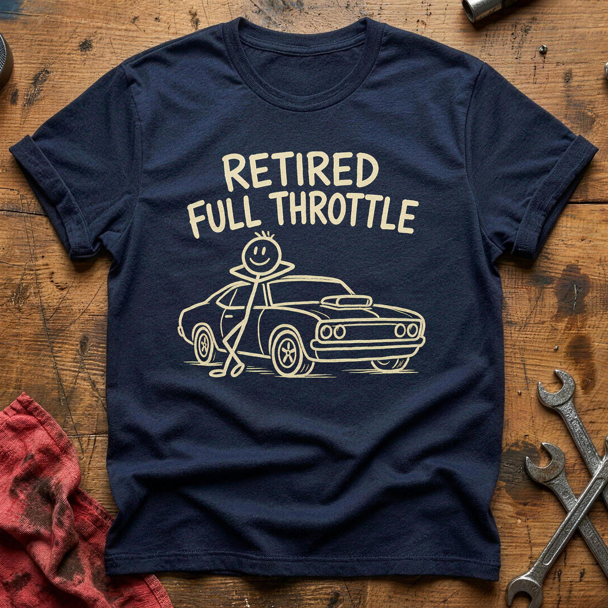 Retired Throttle 64 T-Shirt - Navy