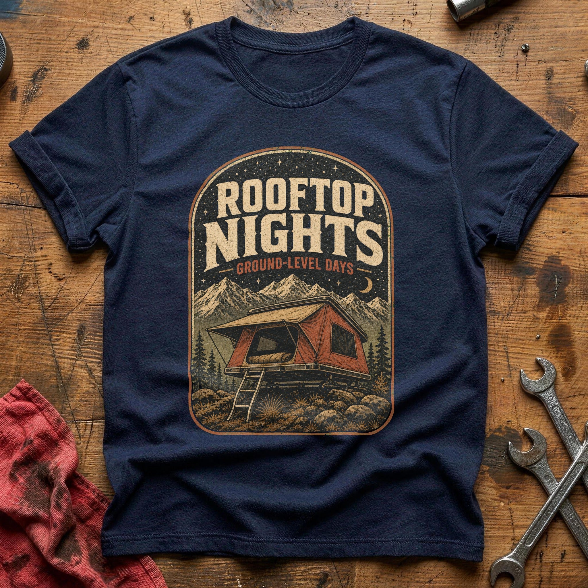 Rooftop Nights T-Shirt - Navy