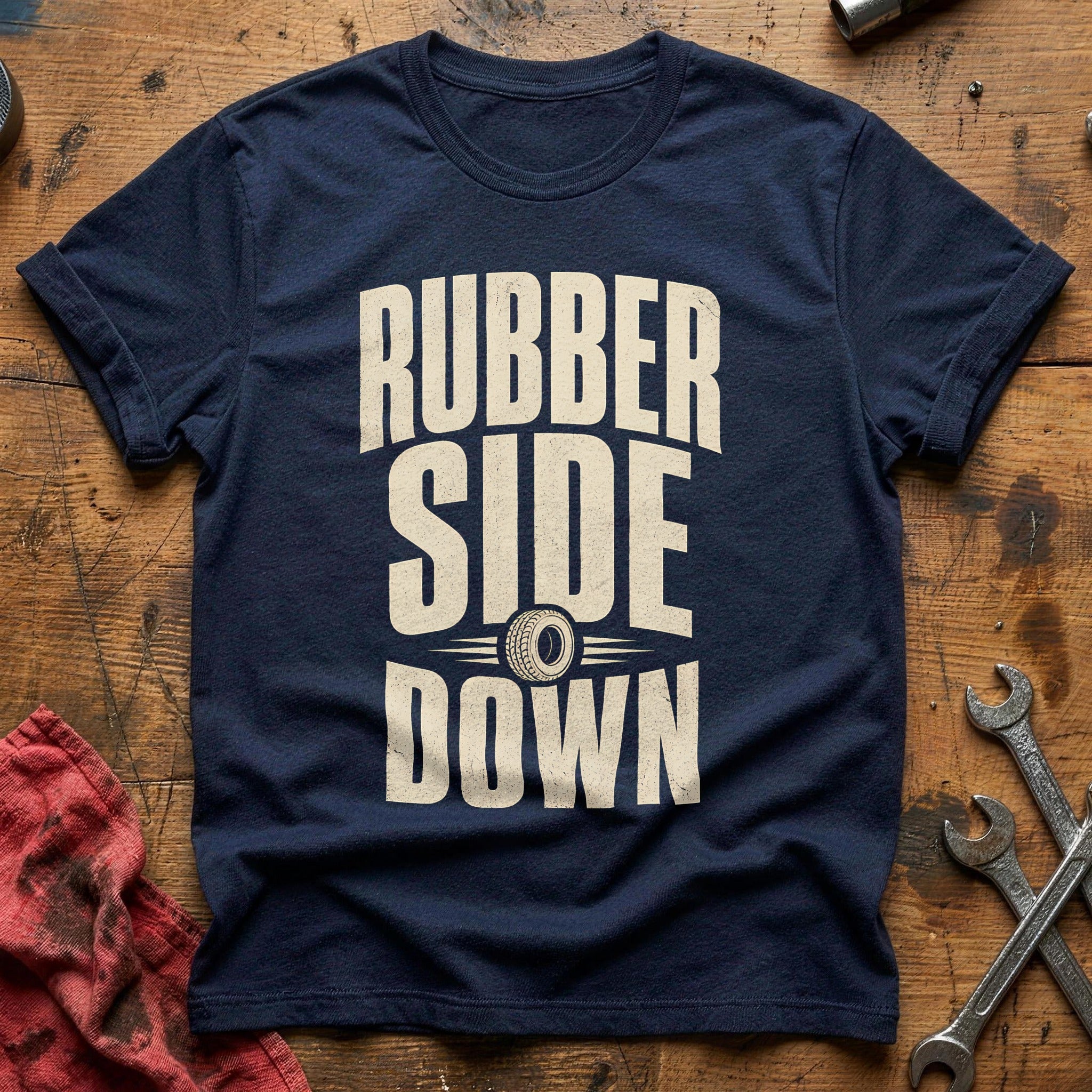 Rubber Side Down - Navy