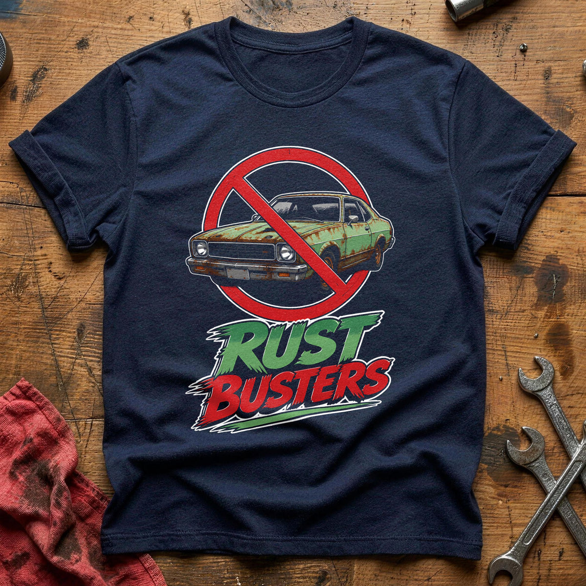 Rust Busters 82 T-Shirt - Navy