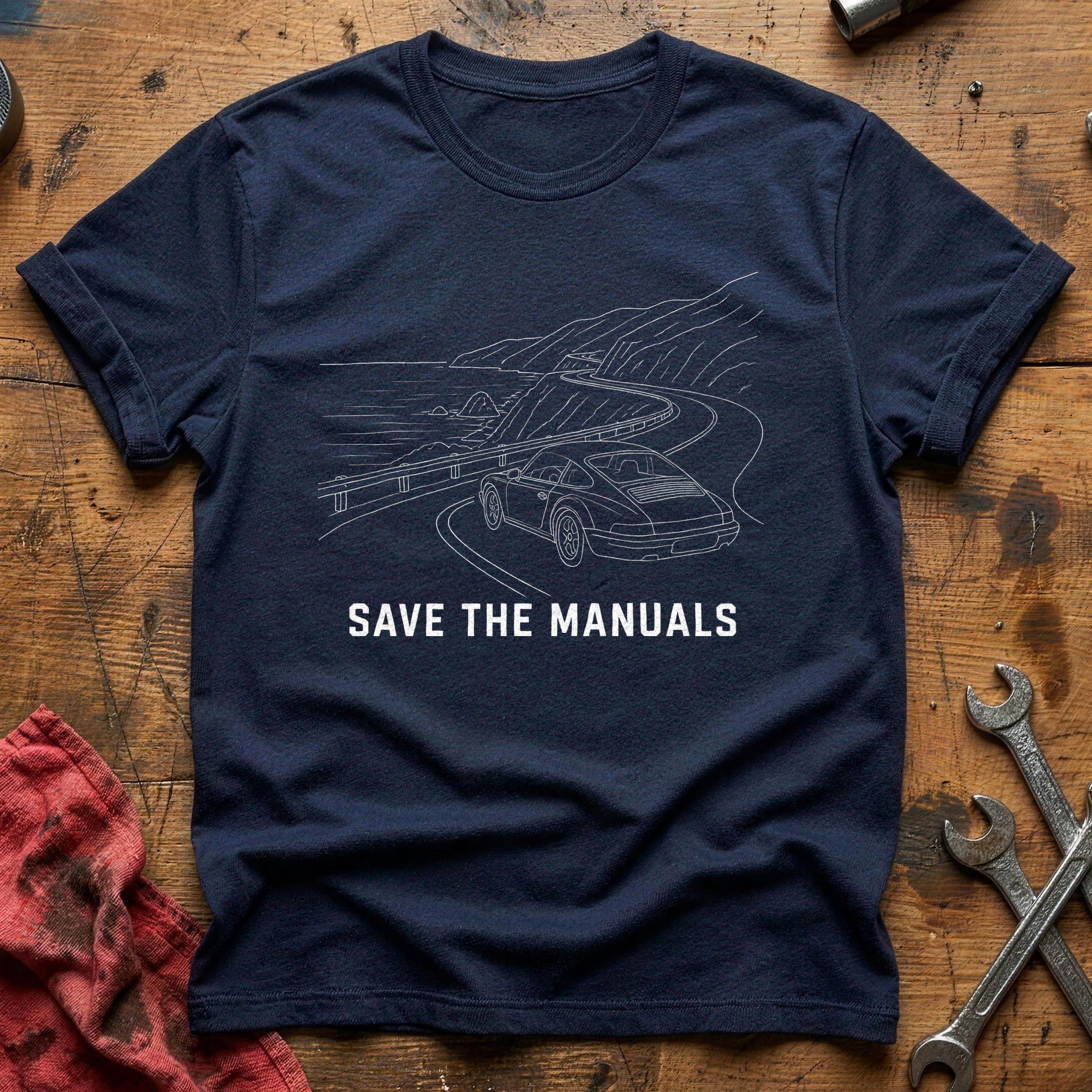 Save The Manuals 46 T-Shirt - Navy
