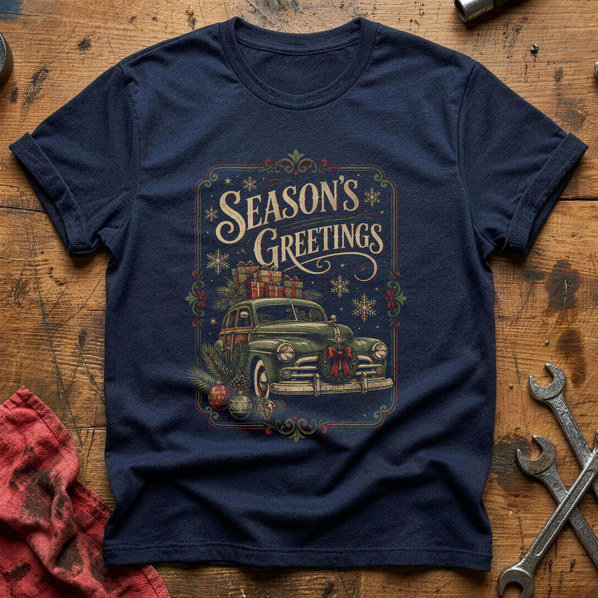 Season's Greetings 84 T-Shirt - Navy