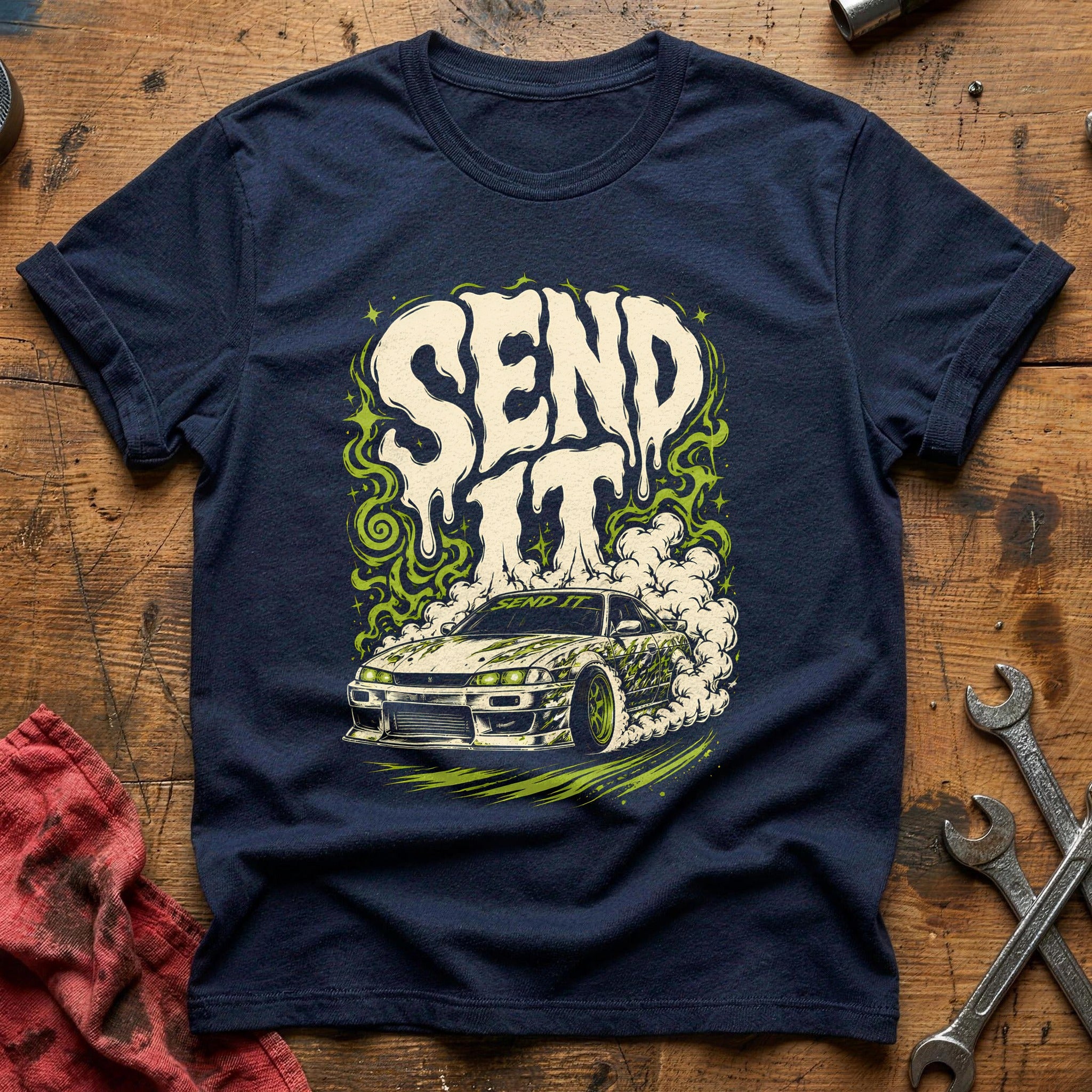 Send It Acid 85 T-Shirt - Navy