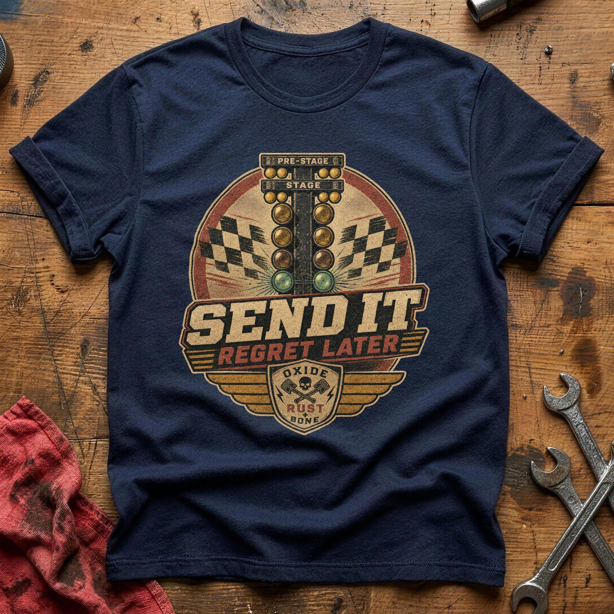 Send It, Regret Later T-Shirt - Navy