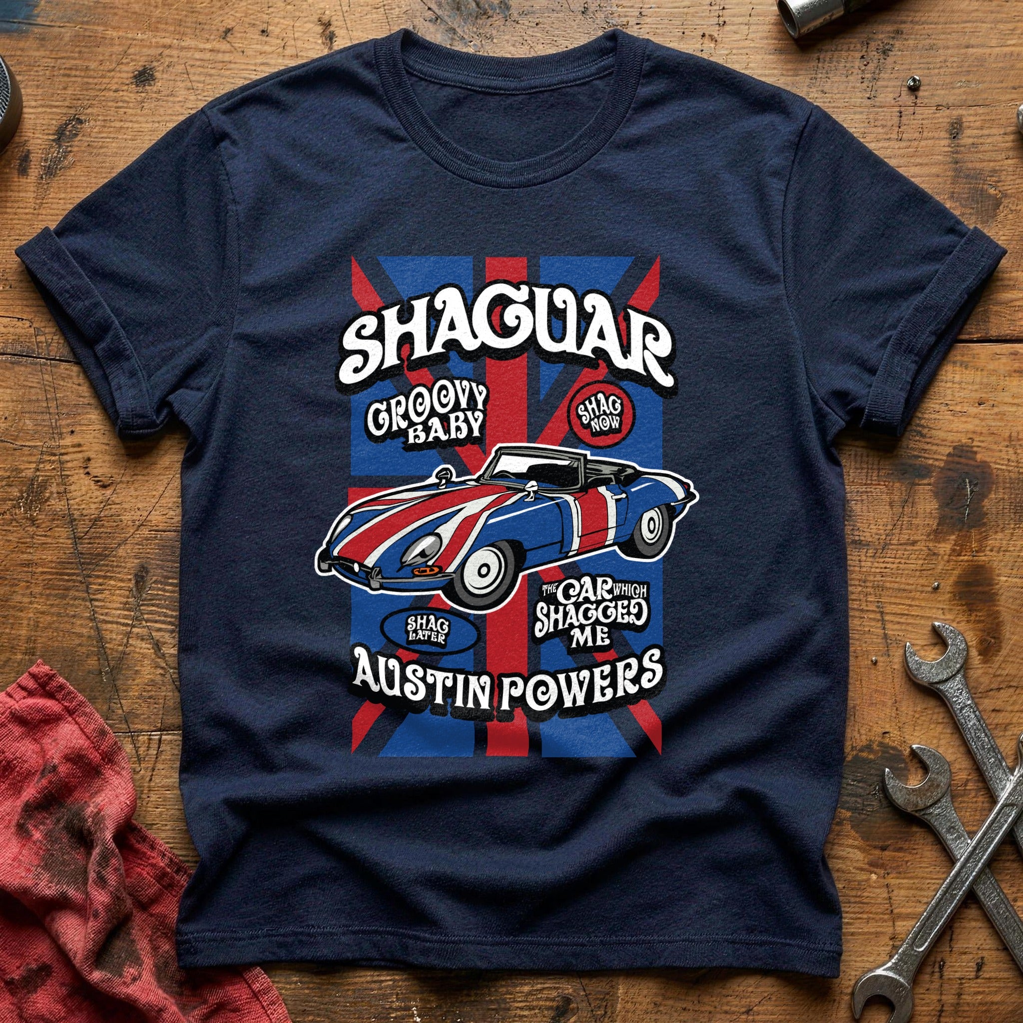 Shaguar car T-Shirt - Navy