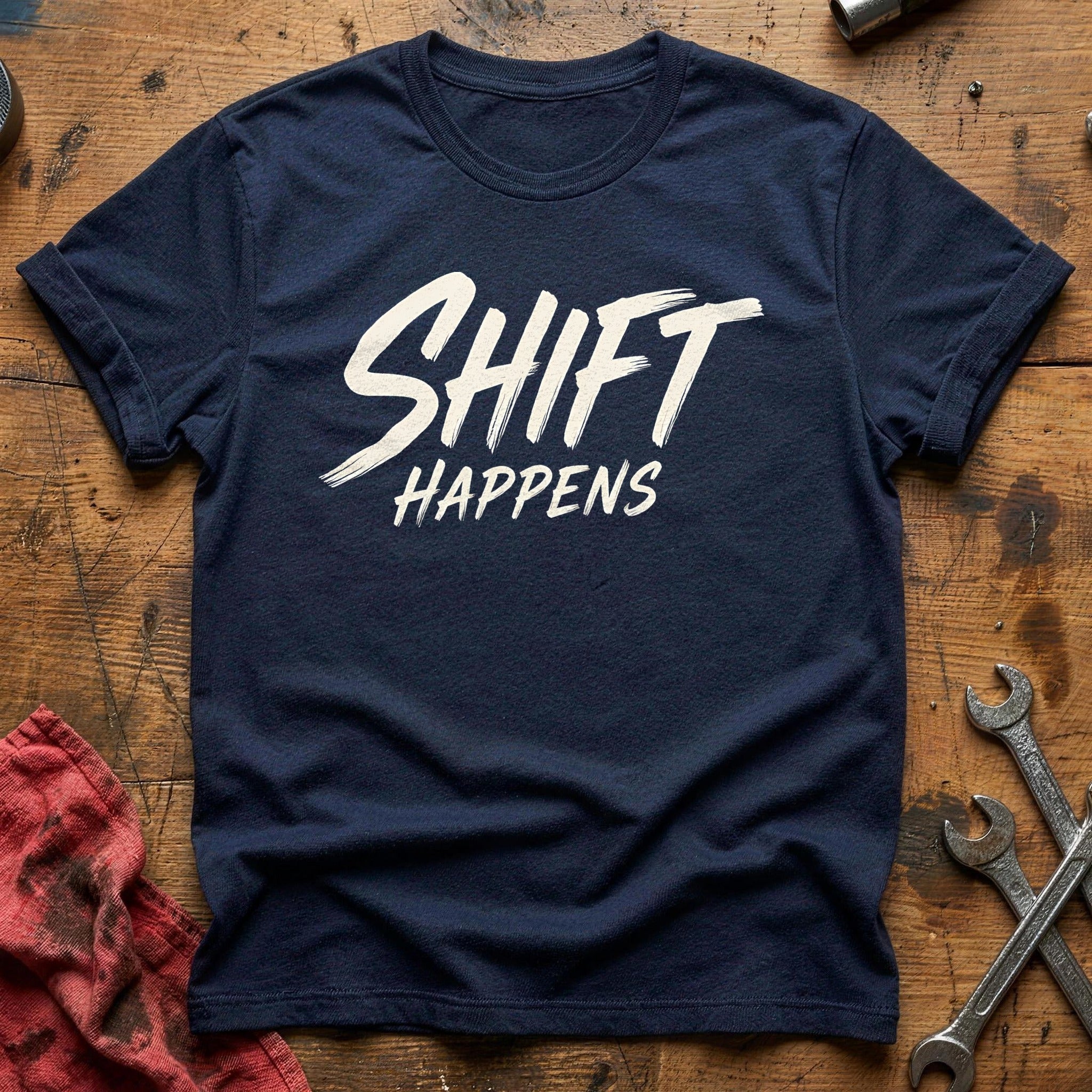 Shift Happens 16 T-Shirt - Navy