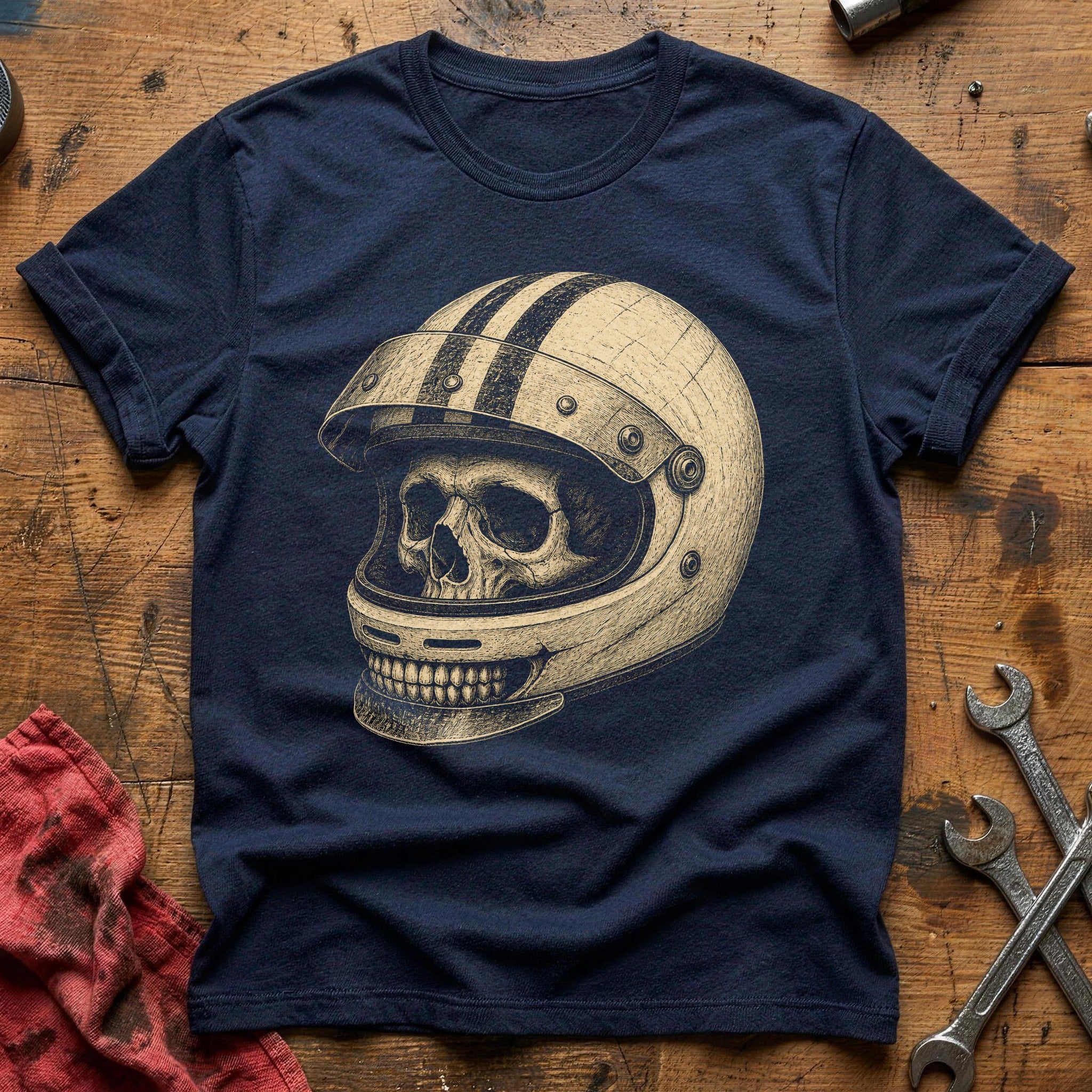 Skull Cockpit T-Shirt - Navy