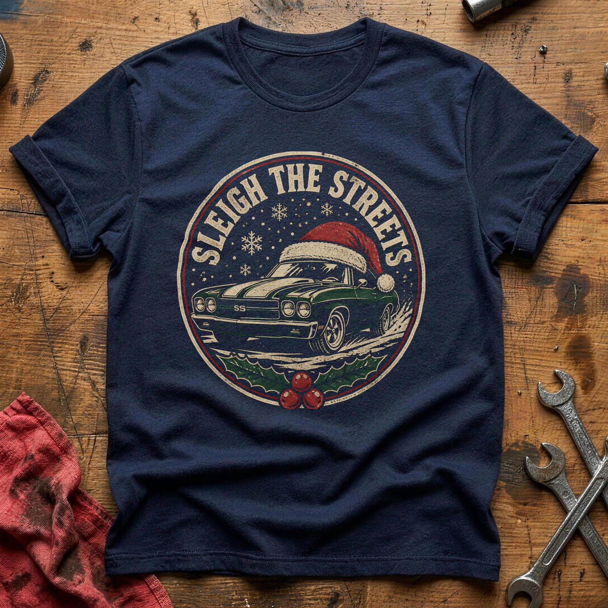Sleigh The Streets 47 T-Shirt - Navy