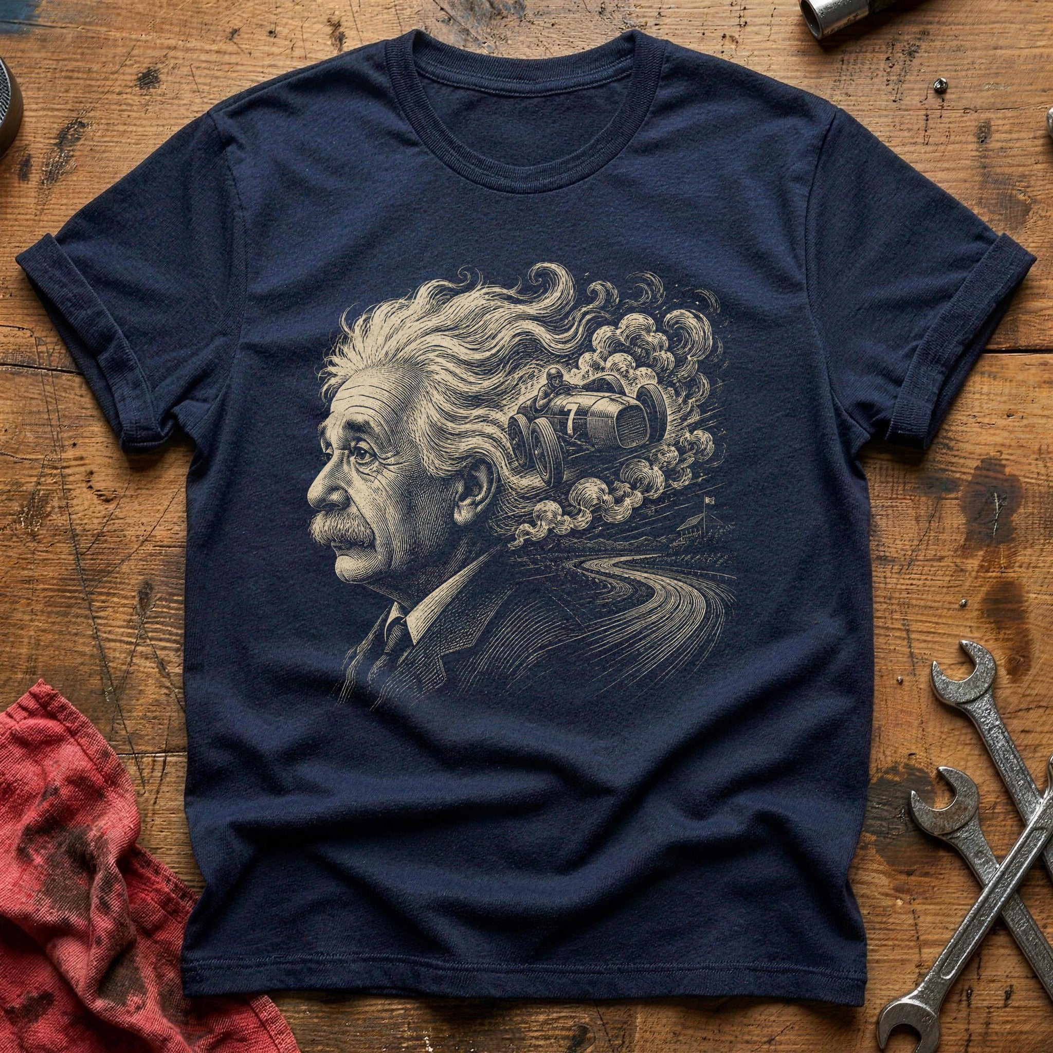 Smoke & Horsepower T-Shirt - Navy