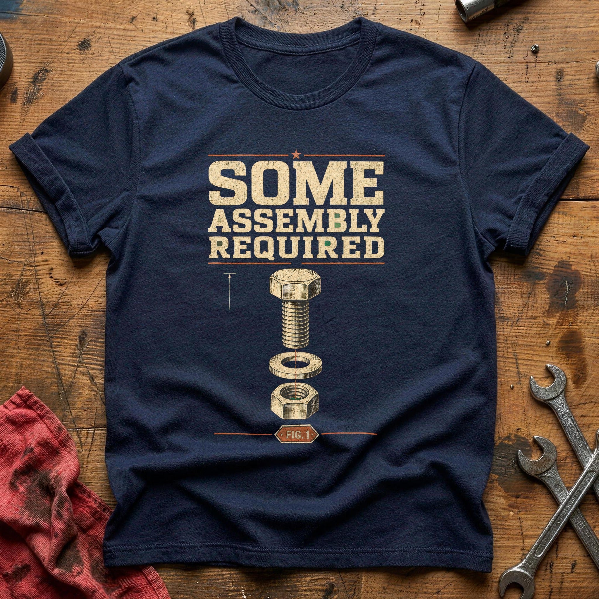 Some Assembly Required T-Shirt - Navy