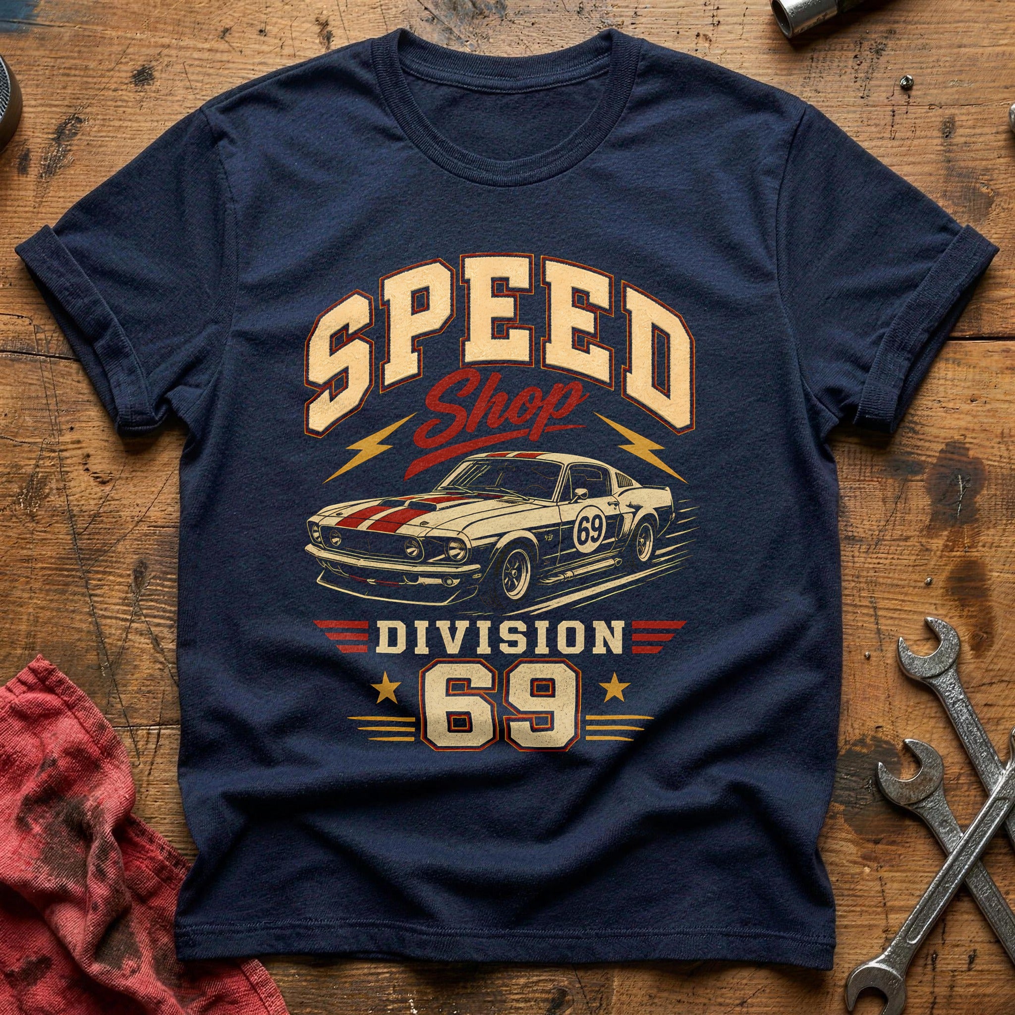 Speed Shop Division 69 80 T-Shirt - Navy