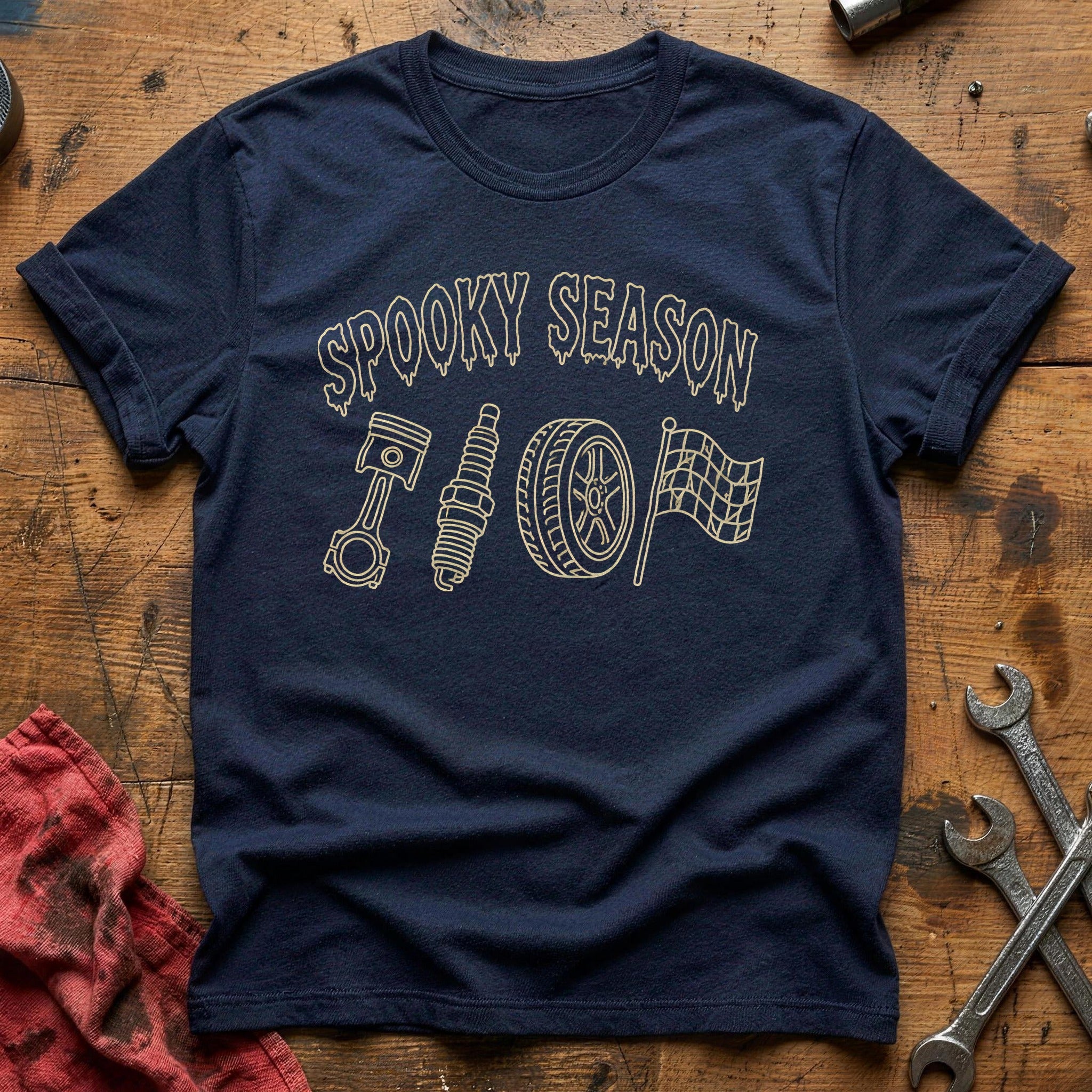 Spooky Season Icons 23 T-Shirt - Navy