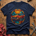Stained Glass Muscle 21 T-Shirt - Navy