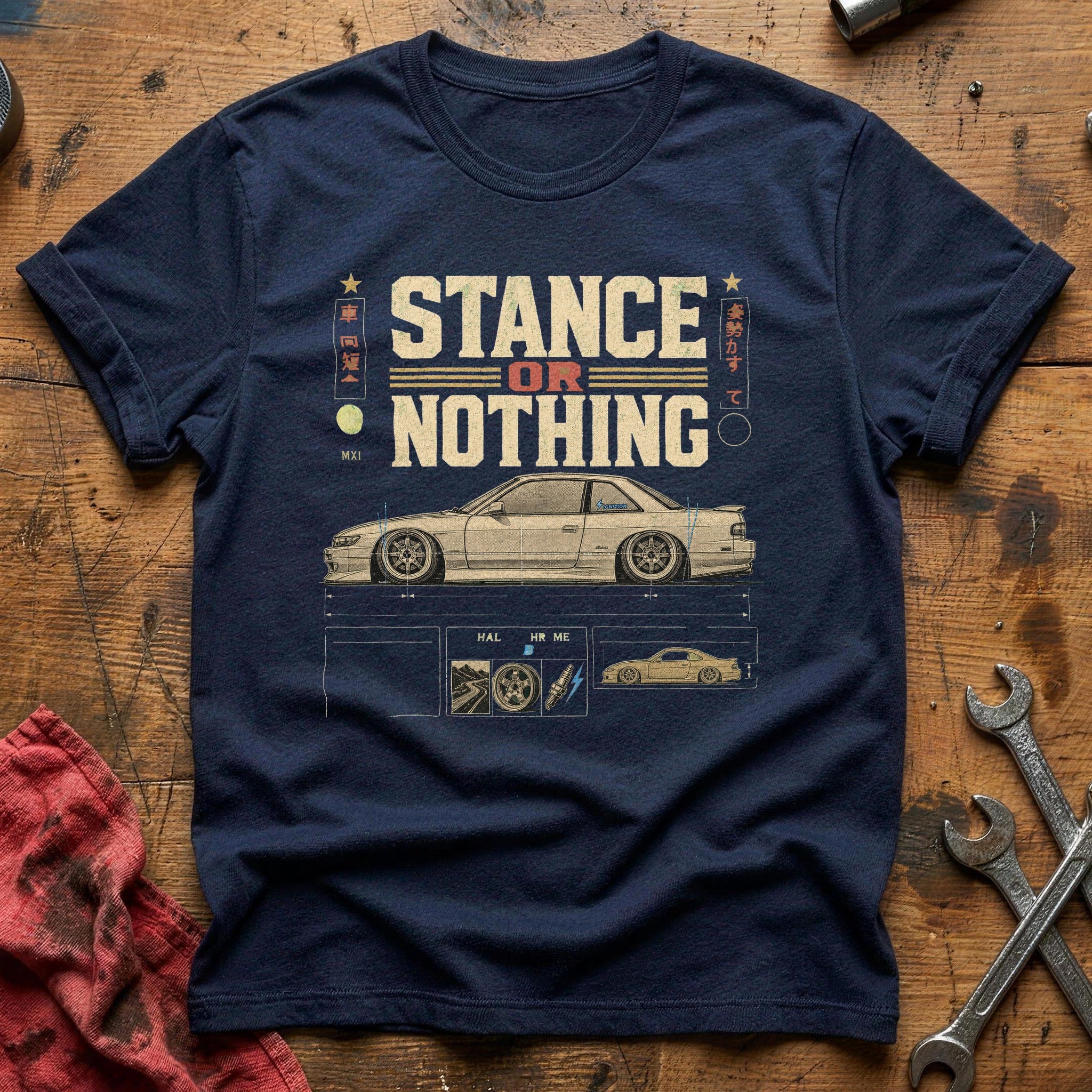Stance or Nothing T-Shirt - Navy