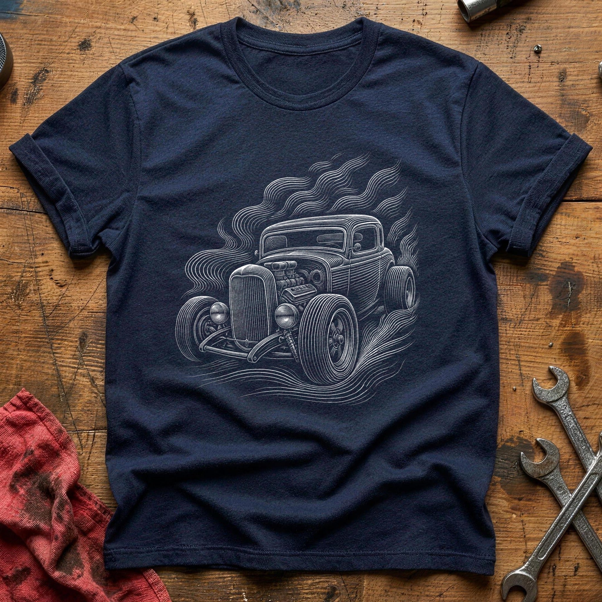 Steel & Smoke T-Shirt - Navy