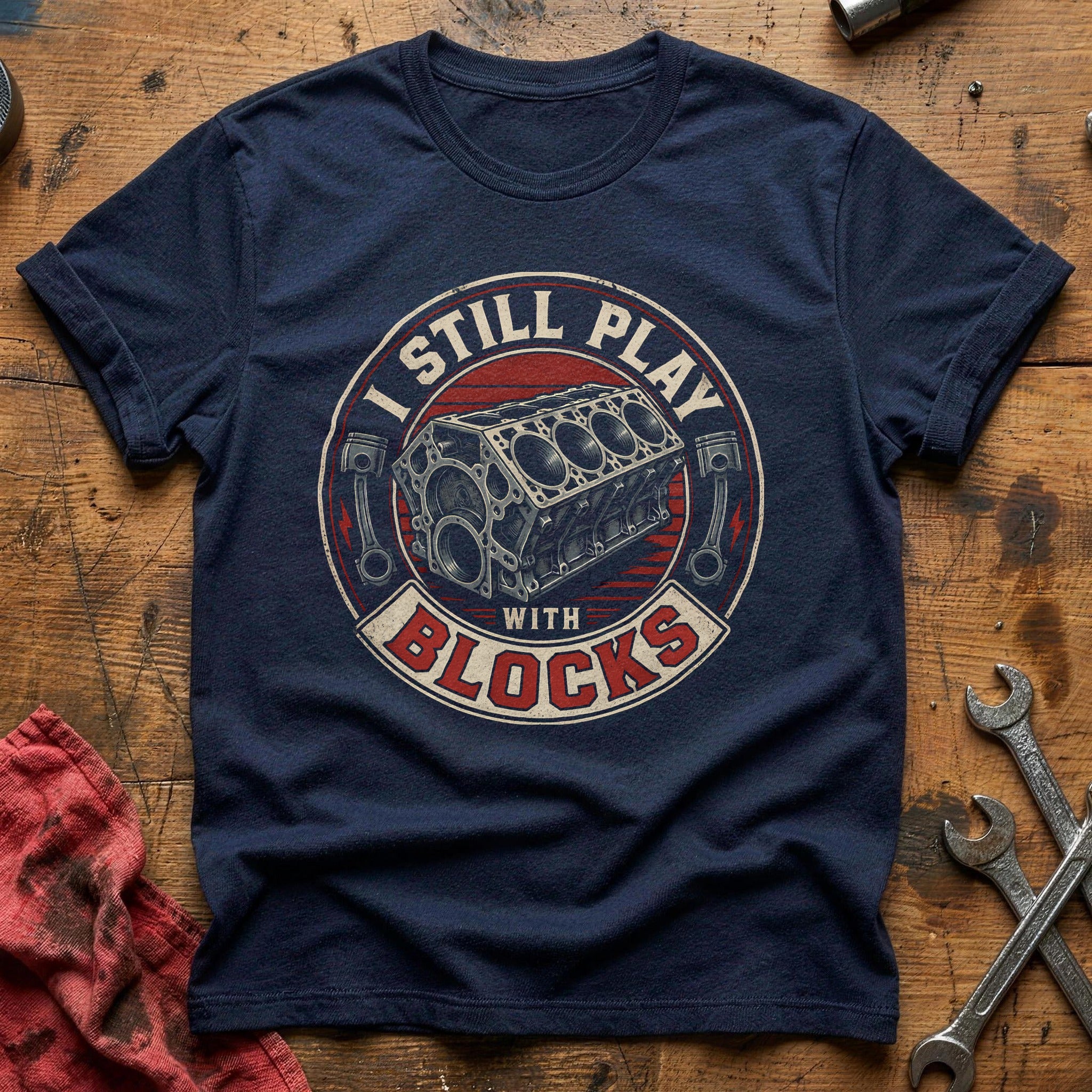 Still Play With Blocks - Navy
