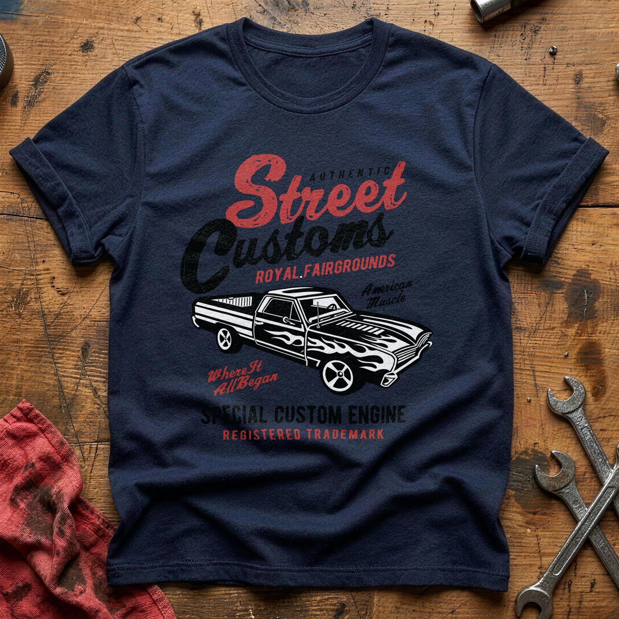 Street custom T-Shirt - Navy