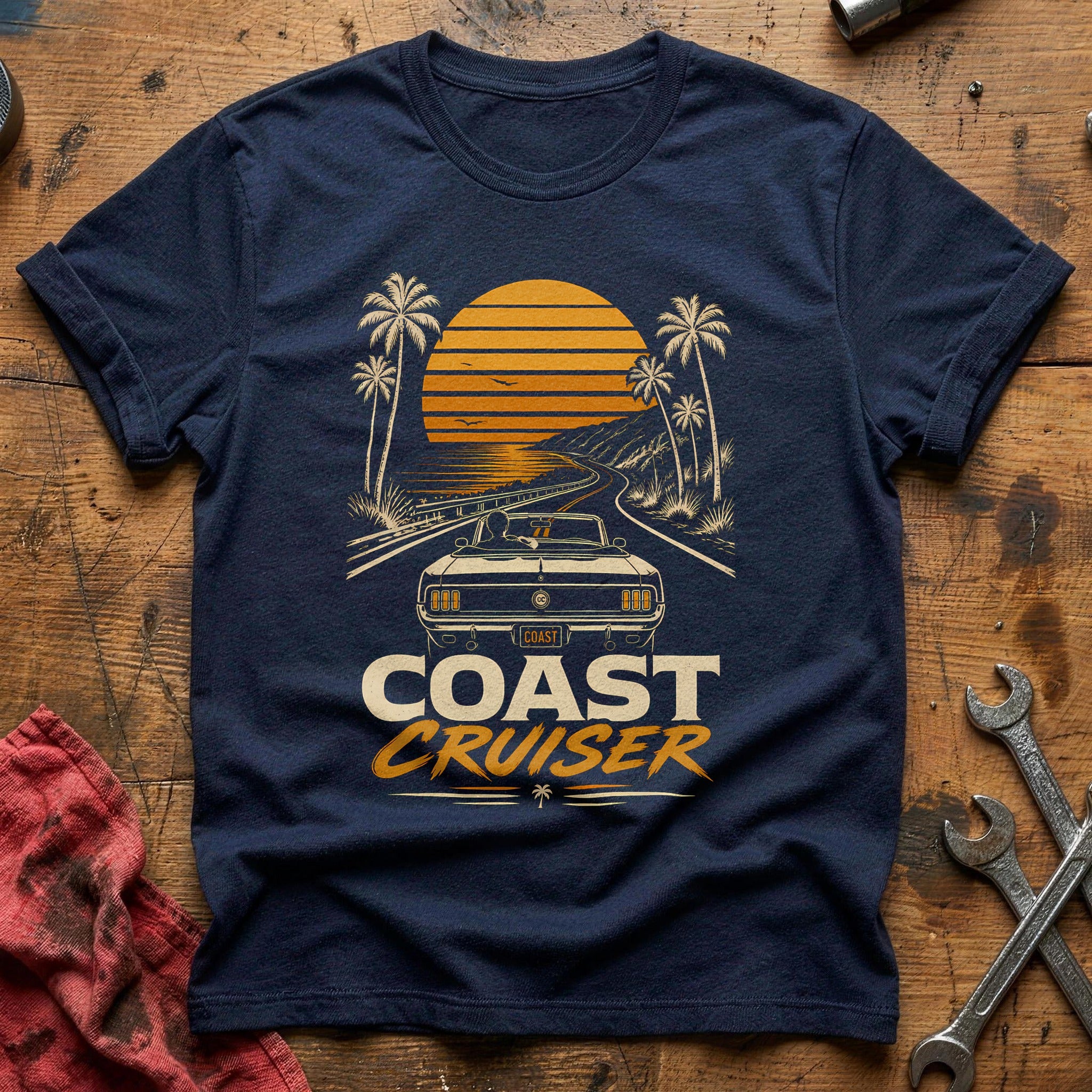 Sunset Cruising T-Shirt - Navy