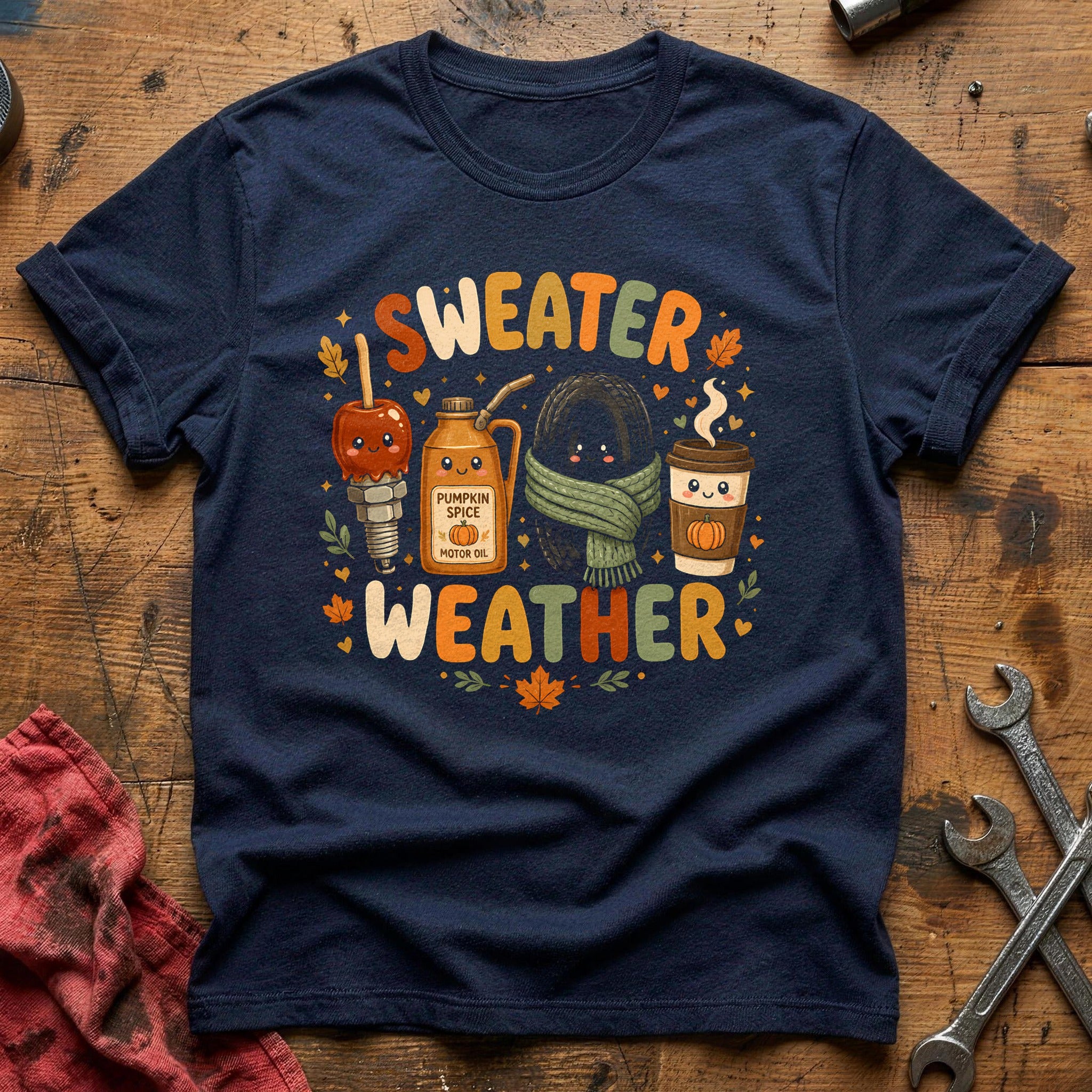 Sweater Weather Garage 95 T-Shirt - Navy