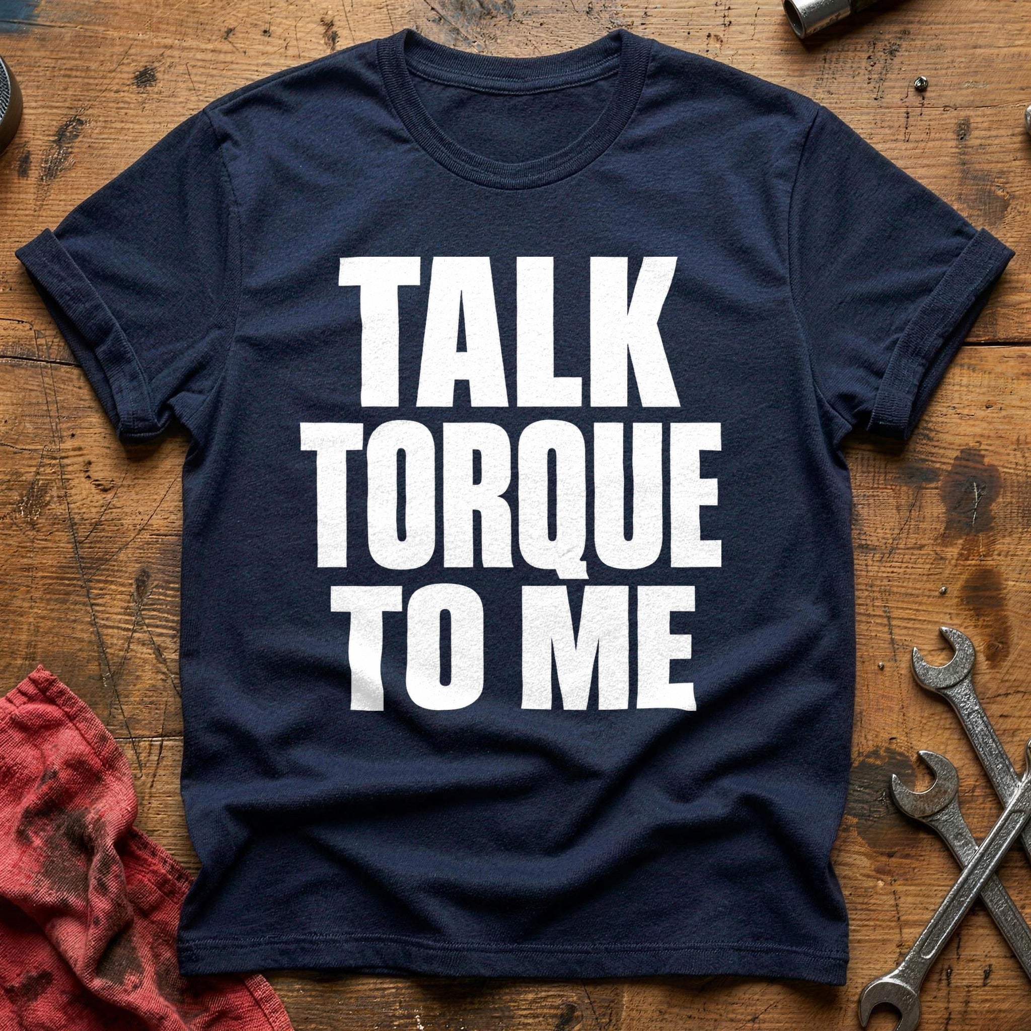 Talk Torque To Me T-Shirt - Navy