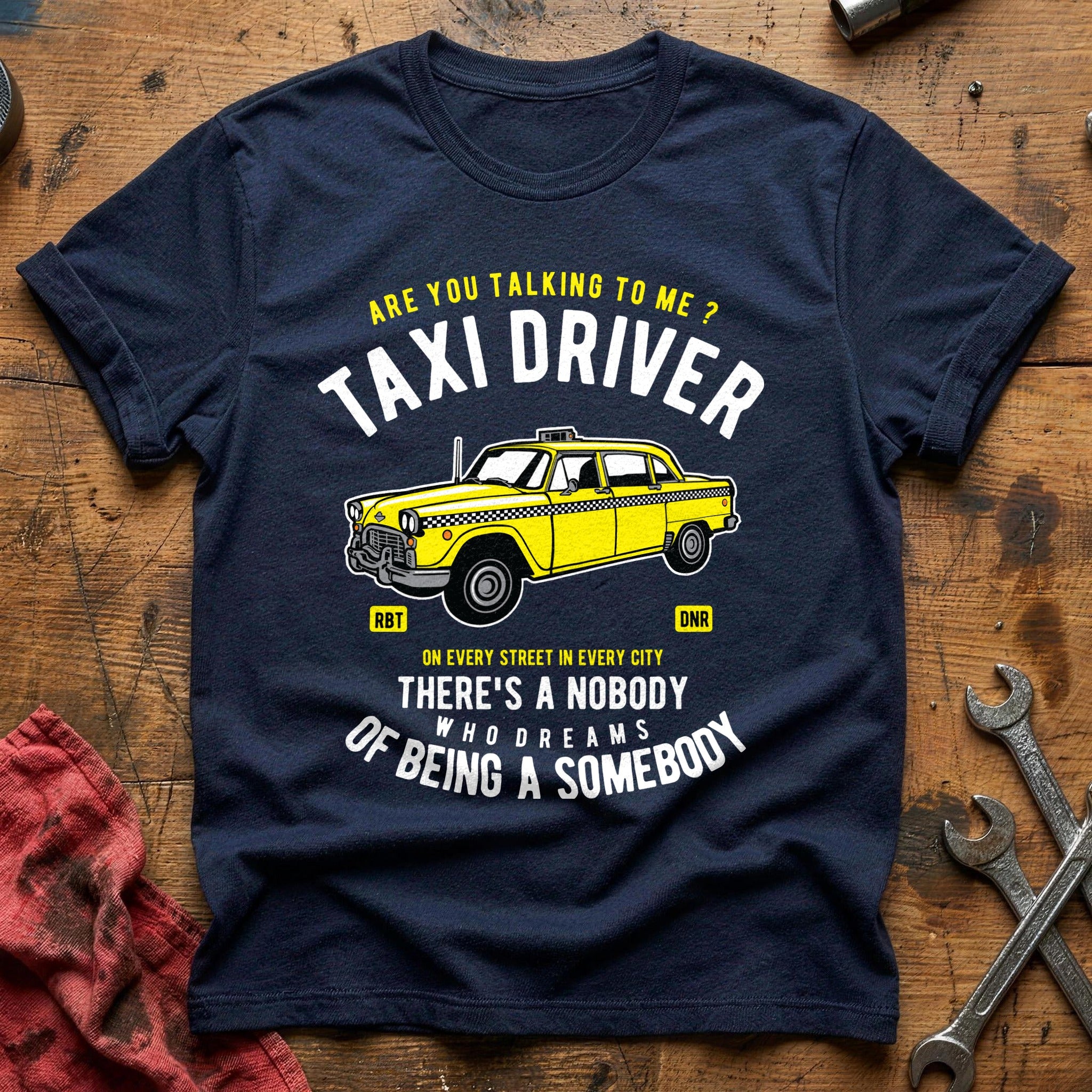 Taxi driver car T-Shirt - Navy