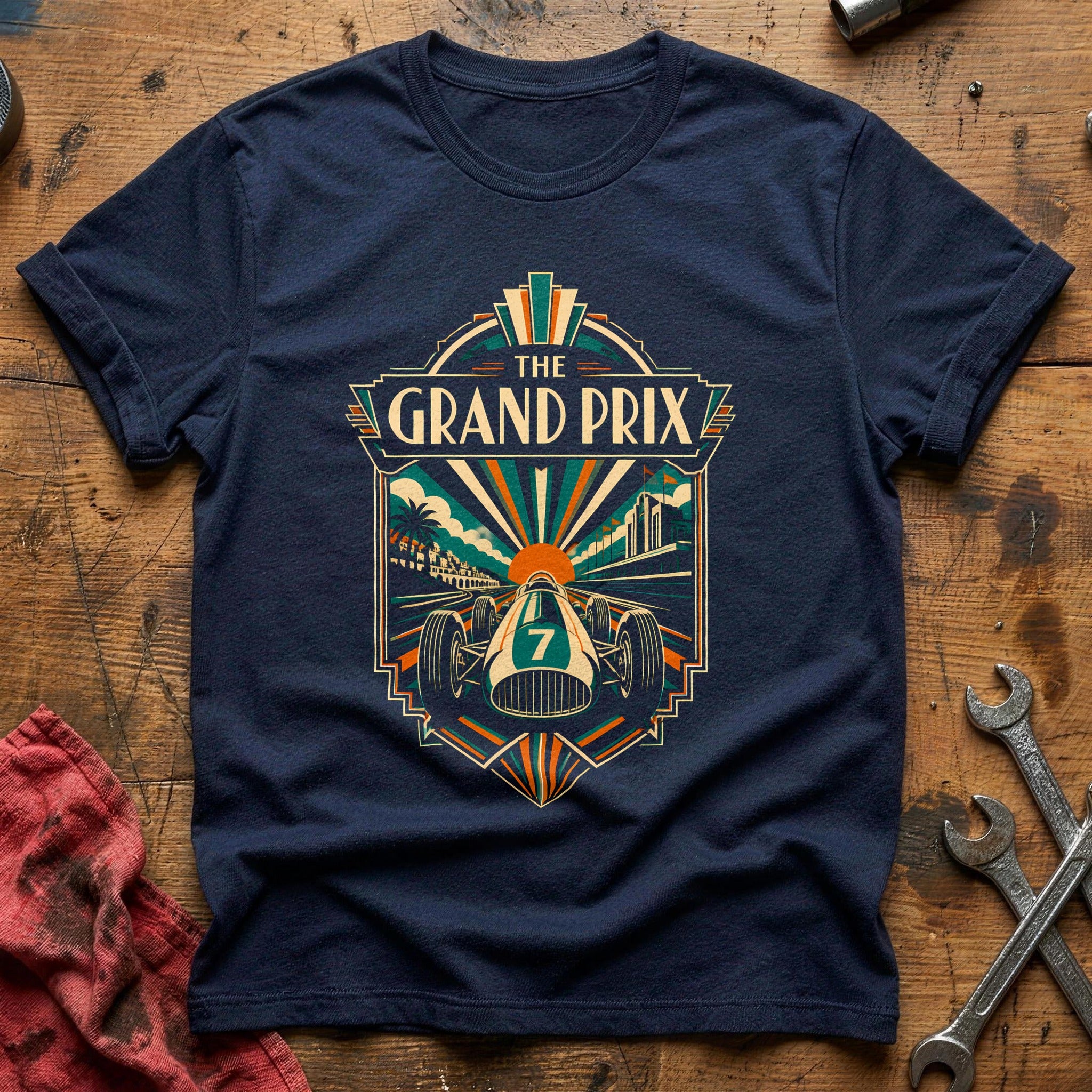 The Grand Prix Deco 64 T-Shirt - Navy