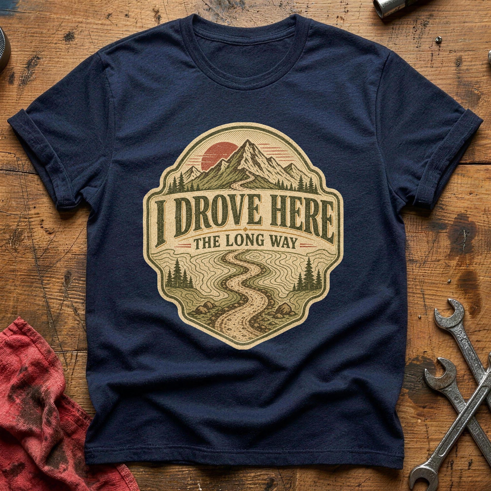 The Long Way Home T-Shirt - Navy