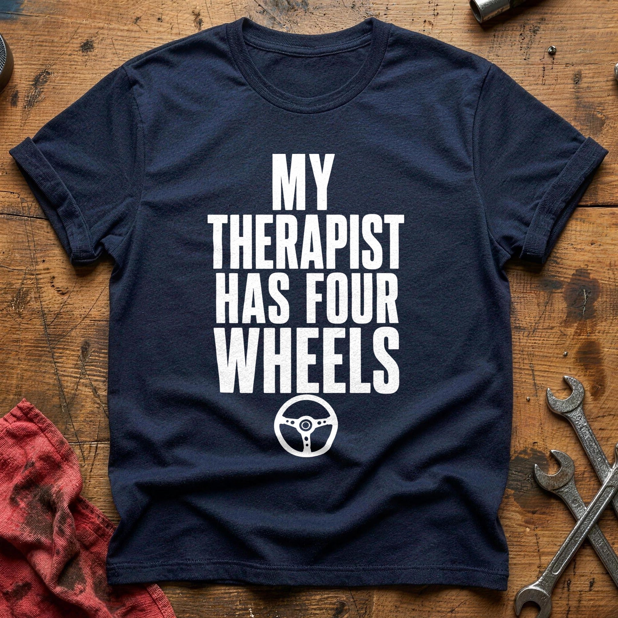 Therapist Four Wheels 95 T-Shirt - Navy