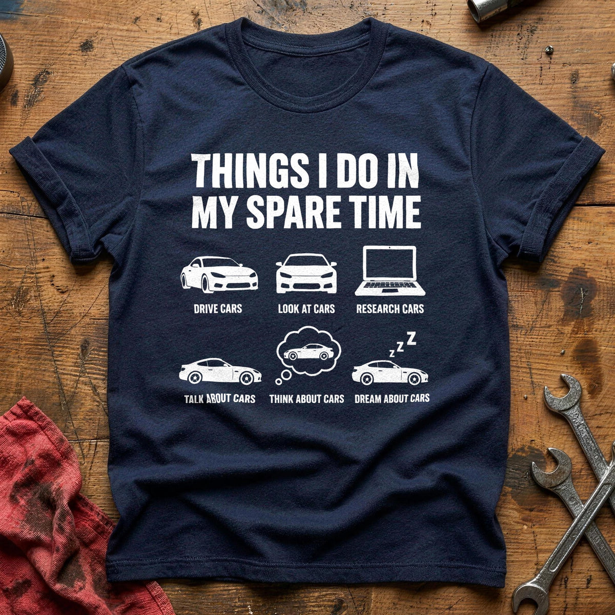 Things I Do In My Spare Time 93 T-Shirt - Navy